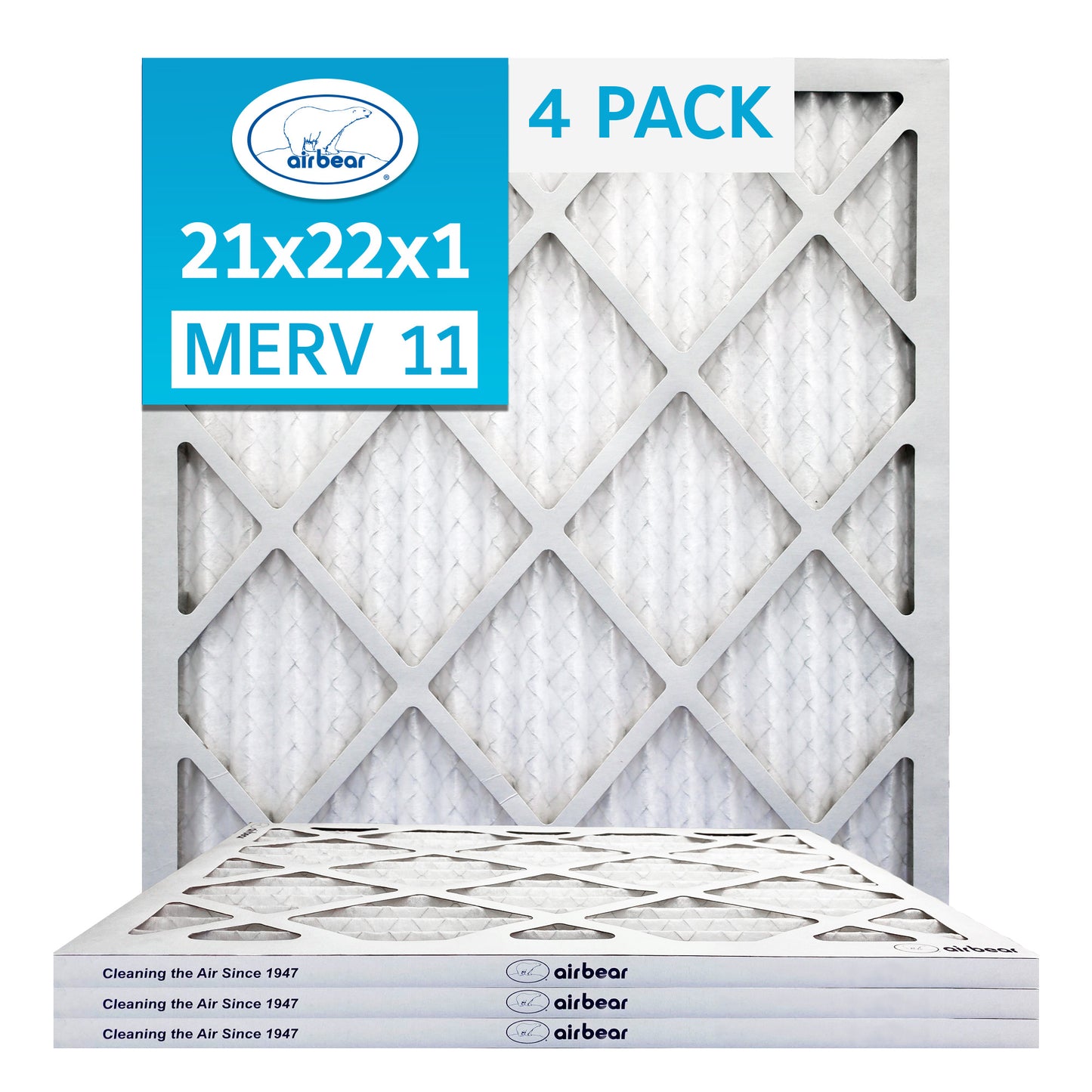 Air Bear 21x22x1 Pleated Air Filter
