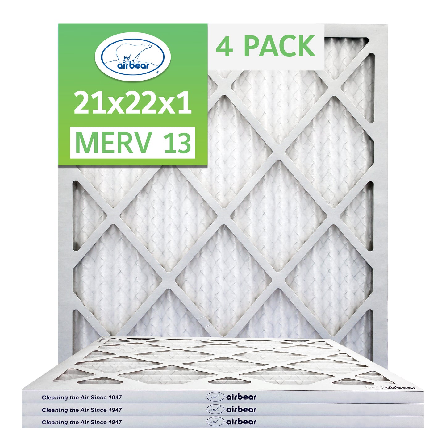 Air Bear 21x22x1 Pleated Air Filter