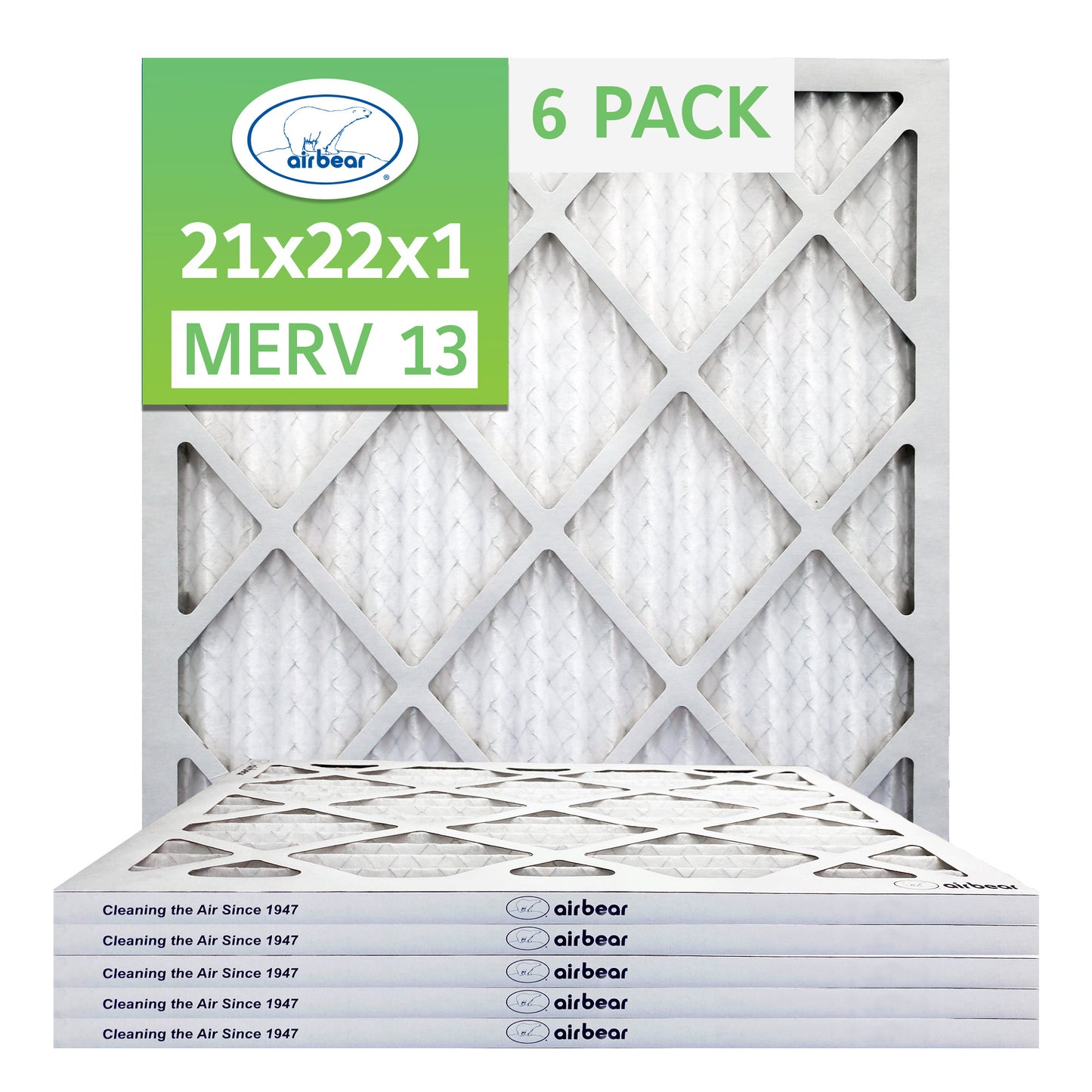 Air Bear 21x22x1 Pleated Air Filter