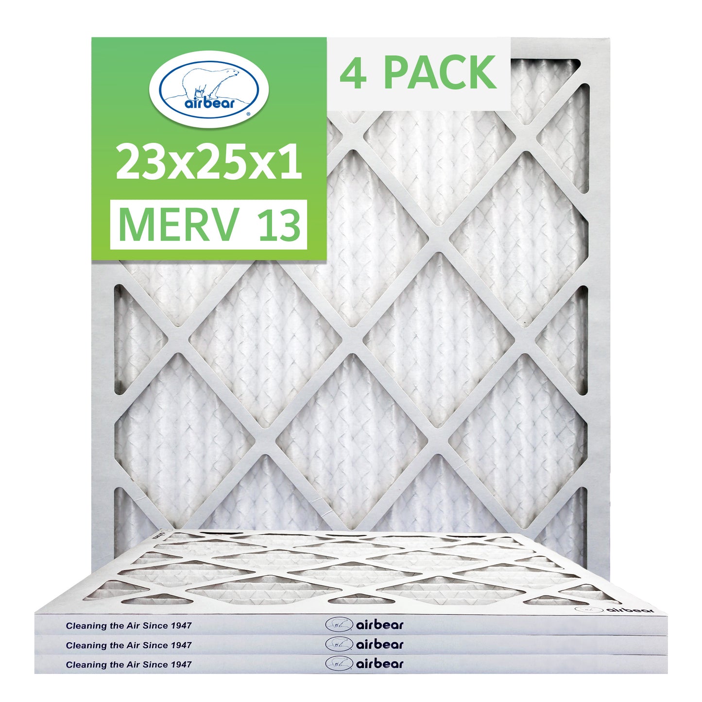 Air Bear 23x25x1 Pleated Air Filter