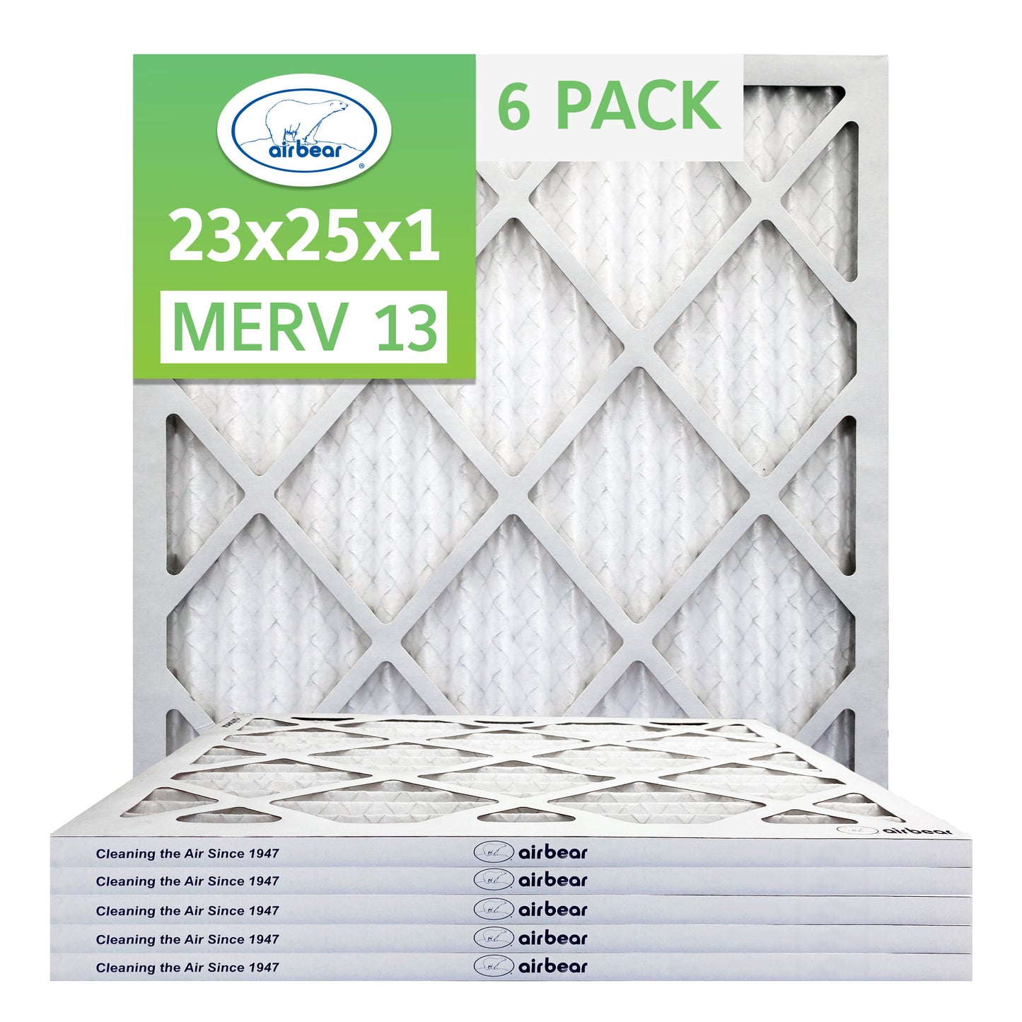 Air Bear 23x25x1 Pleated Air Filter