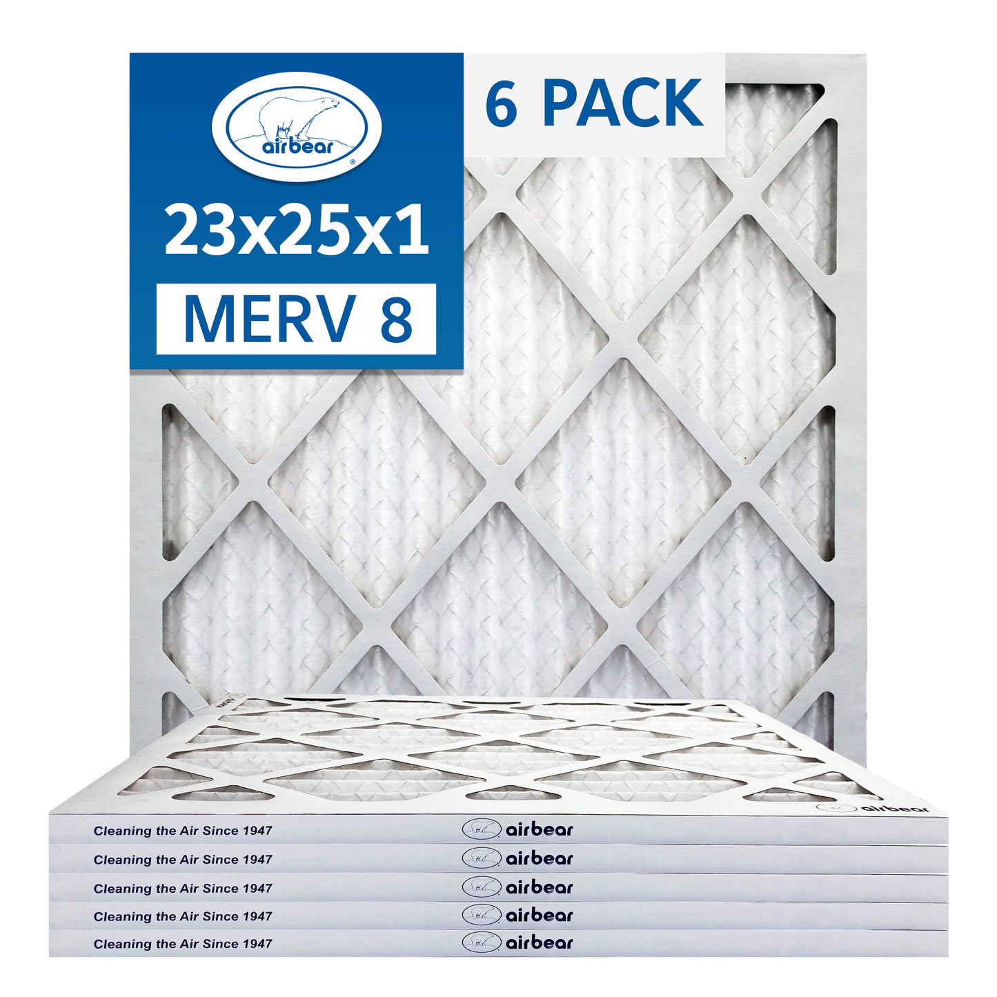 Air Bear 23x25x1 Pleated Air Filter