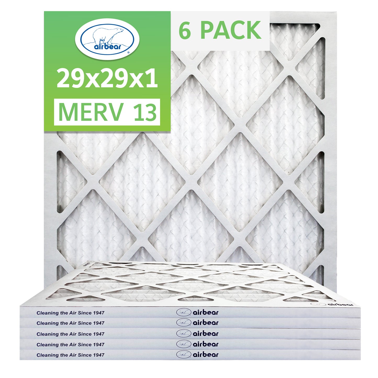 Air Bear 29x29x1 Pleated Air Filter