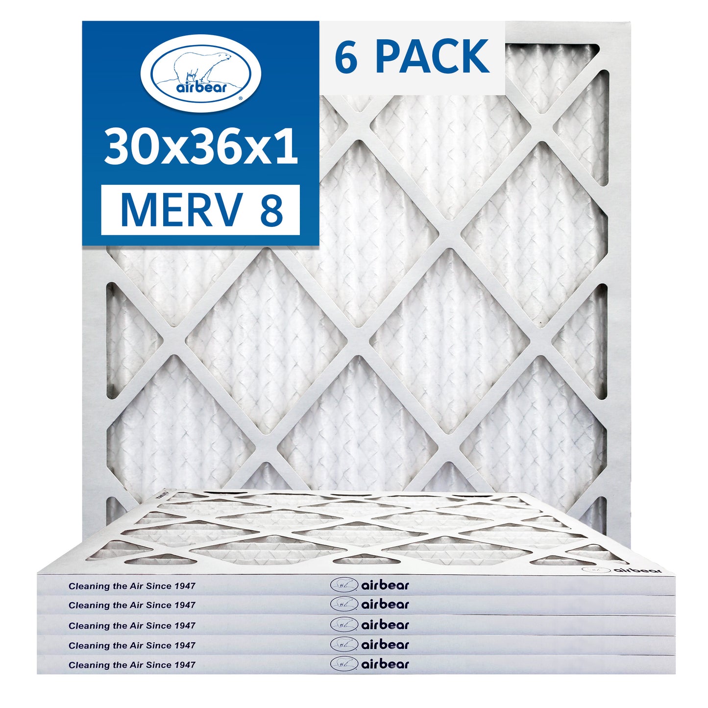 Air Bear 30x36x1 Pleated Air Filter