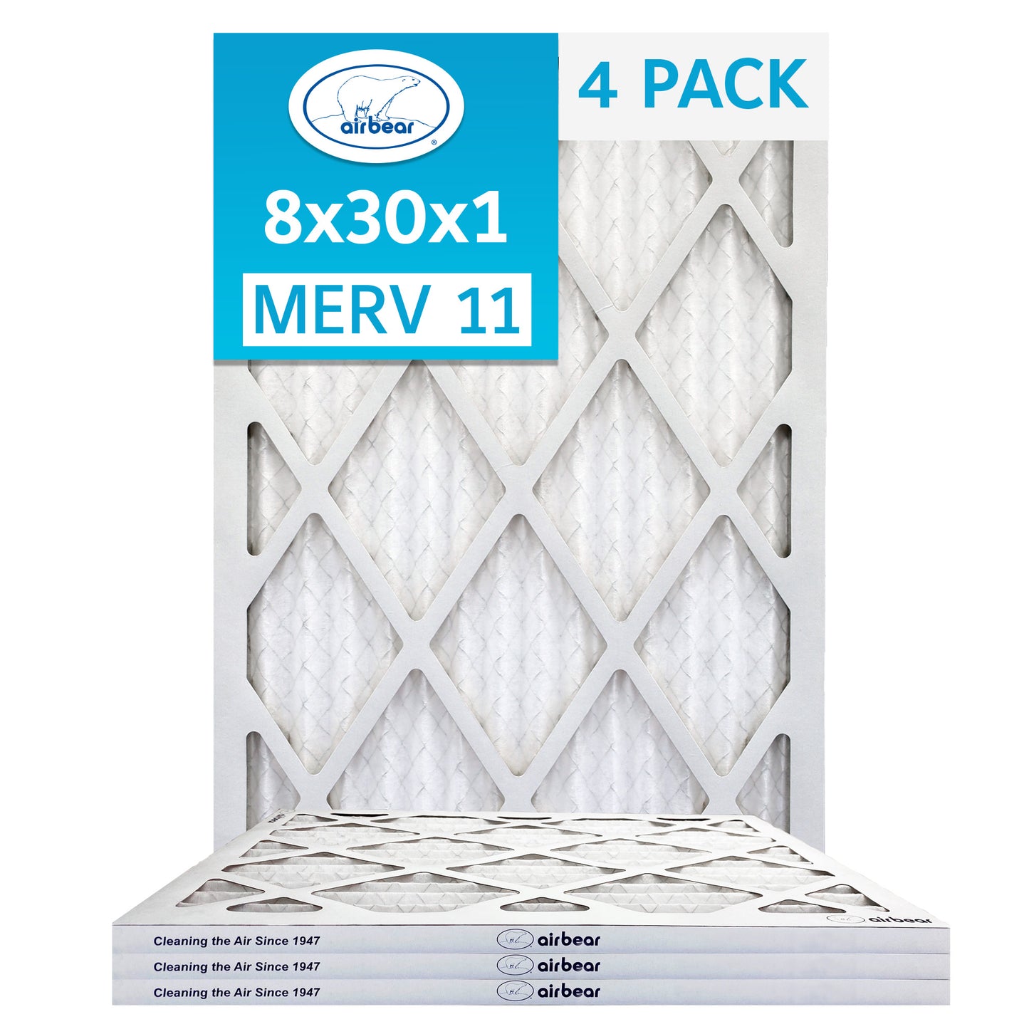 Air Bear 8x30x1 Pleated Air Filter