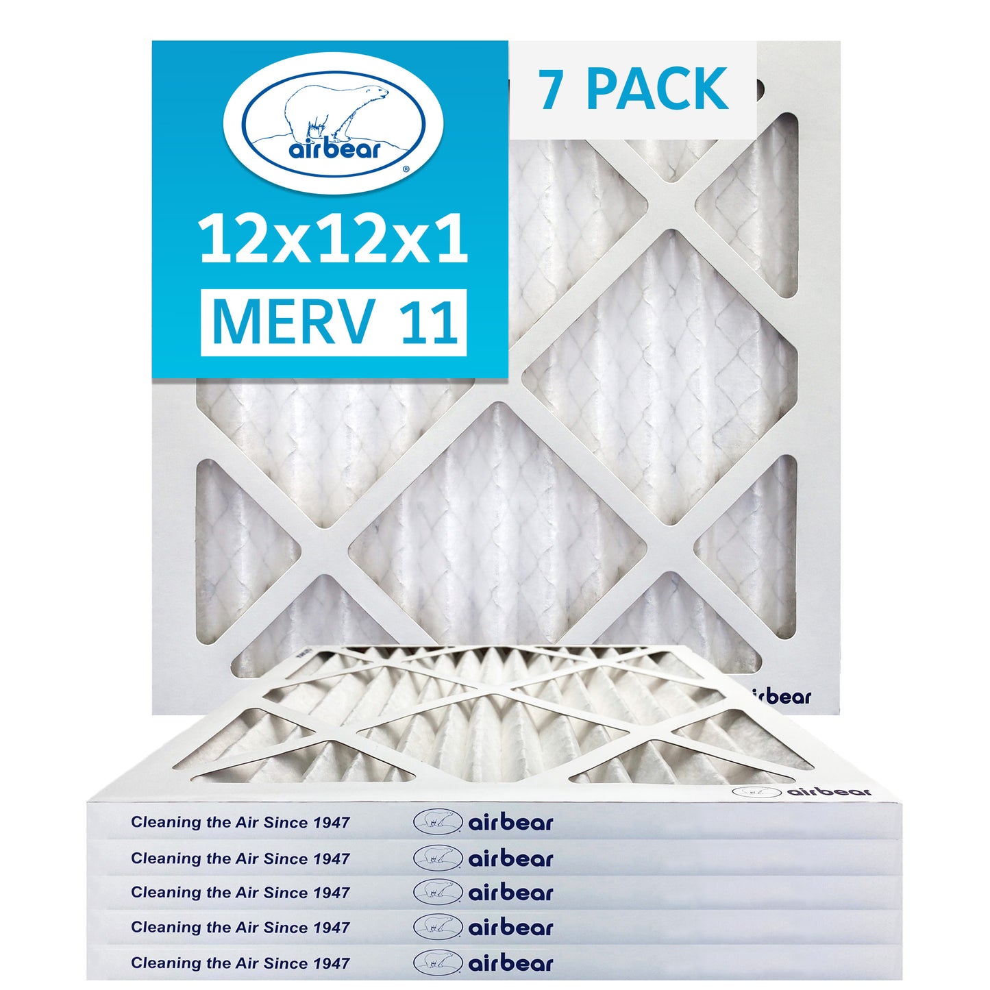 Air Bear 12x12x1 Pleated Air Filter