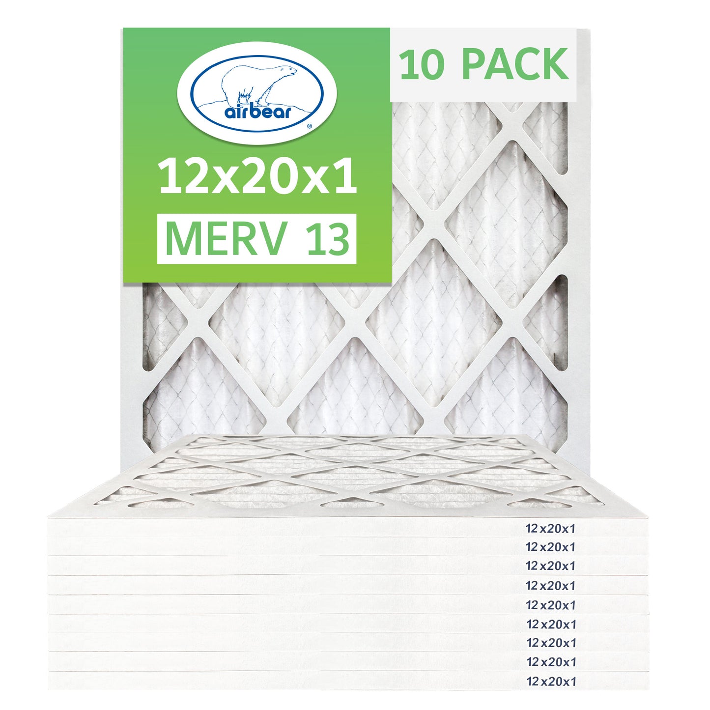 Air Bear 12x20x1 Pleated Air Filter