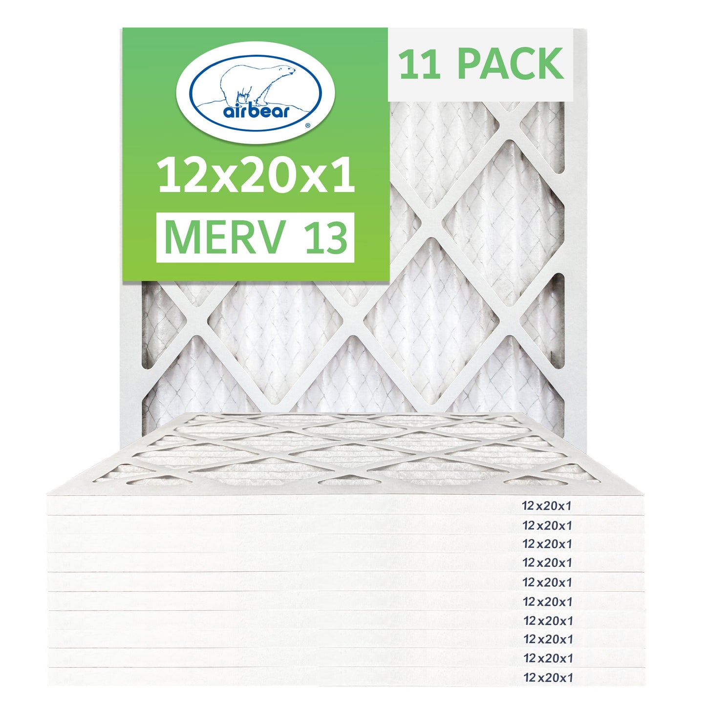 Air Bear 12x20x1 Pleated Air Filter