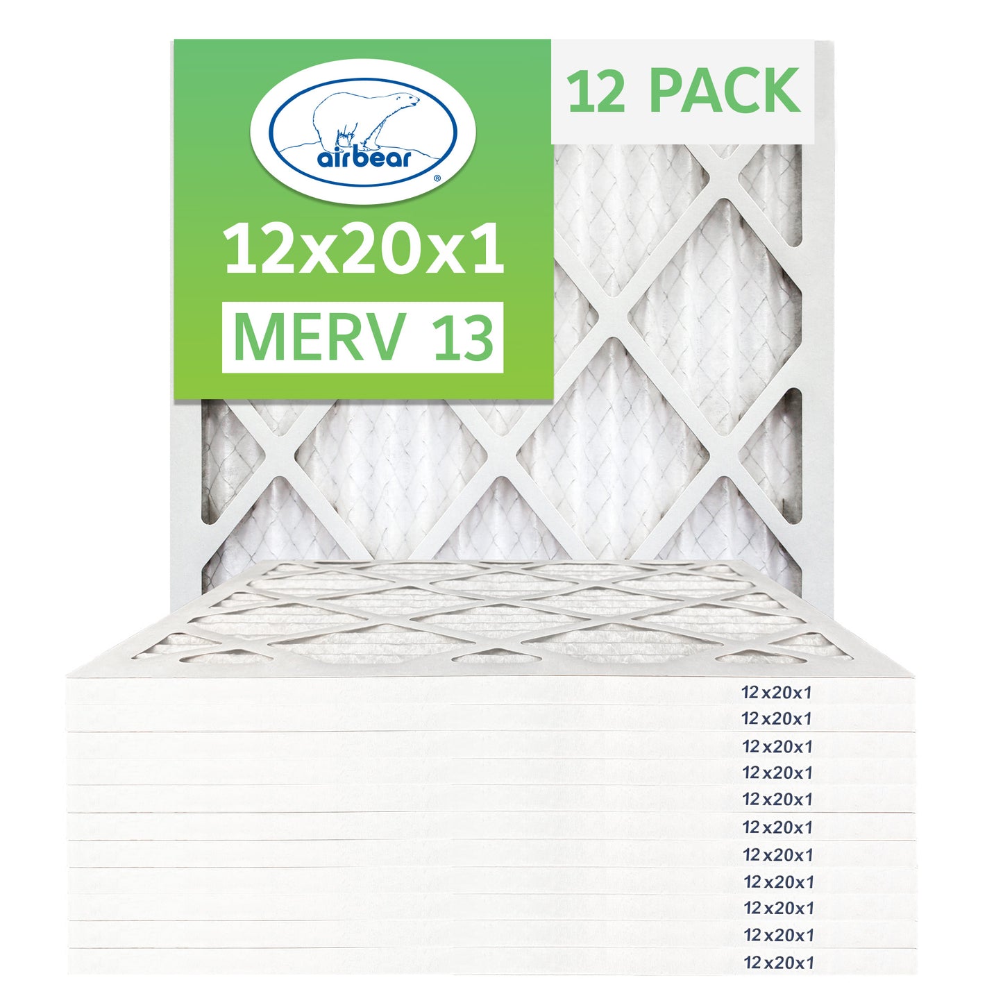 Air Bear 12x20x1 Pleated Air Filter