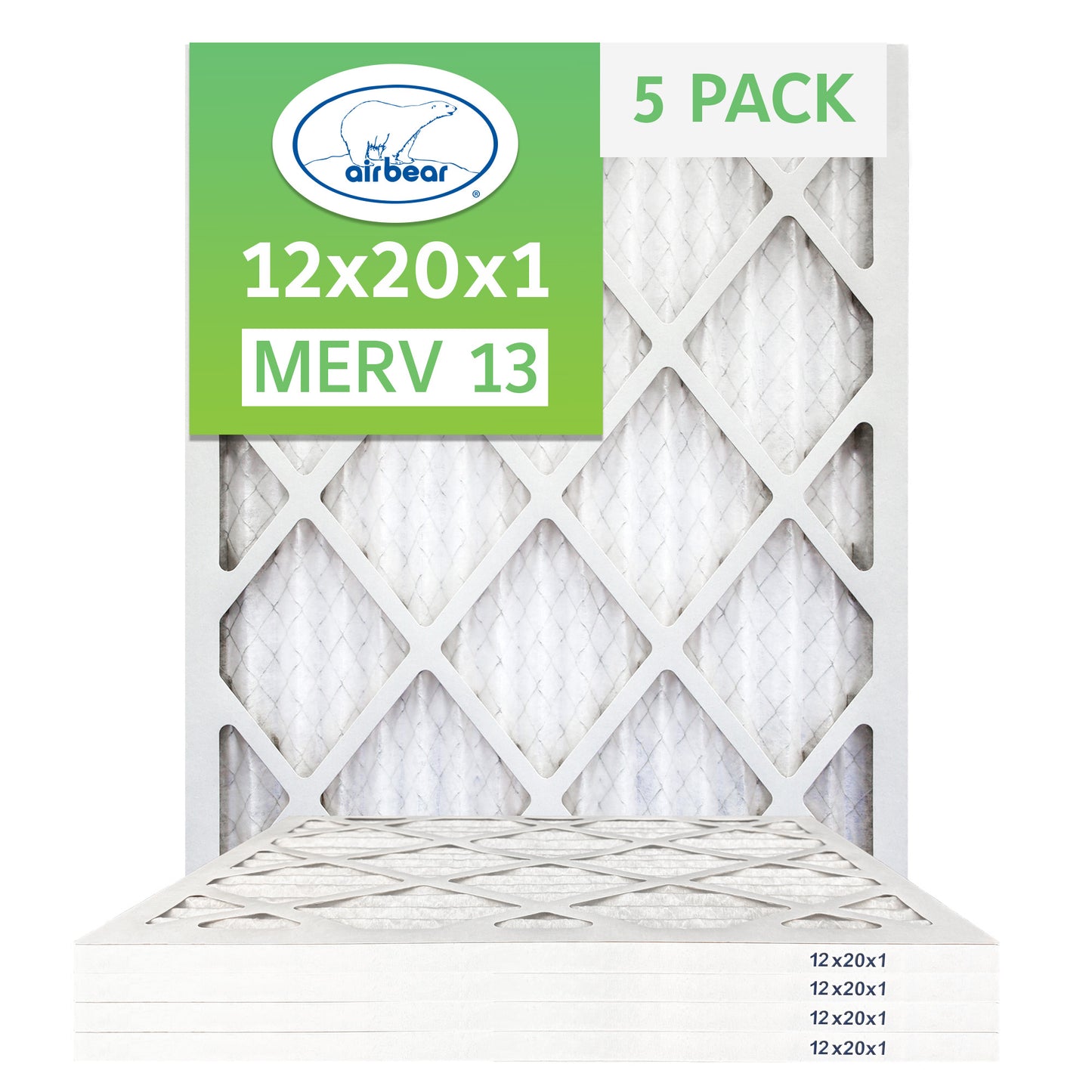 Air Bear 12x20x1 Pleated Air Filter