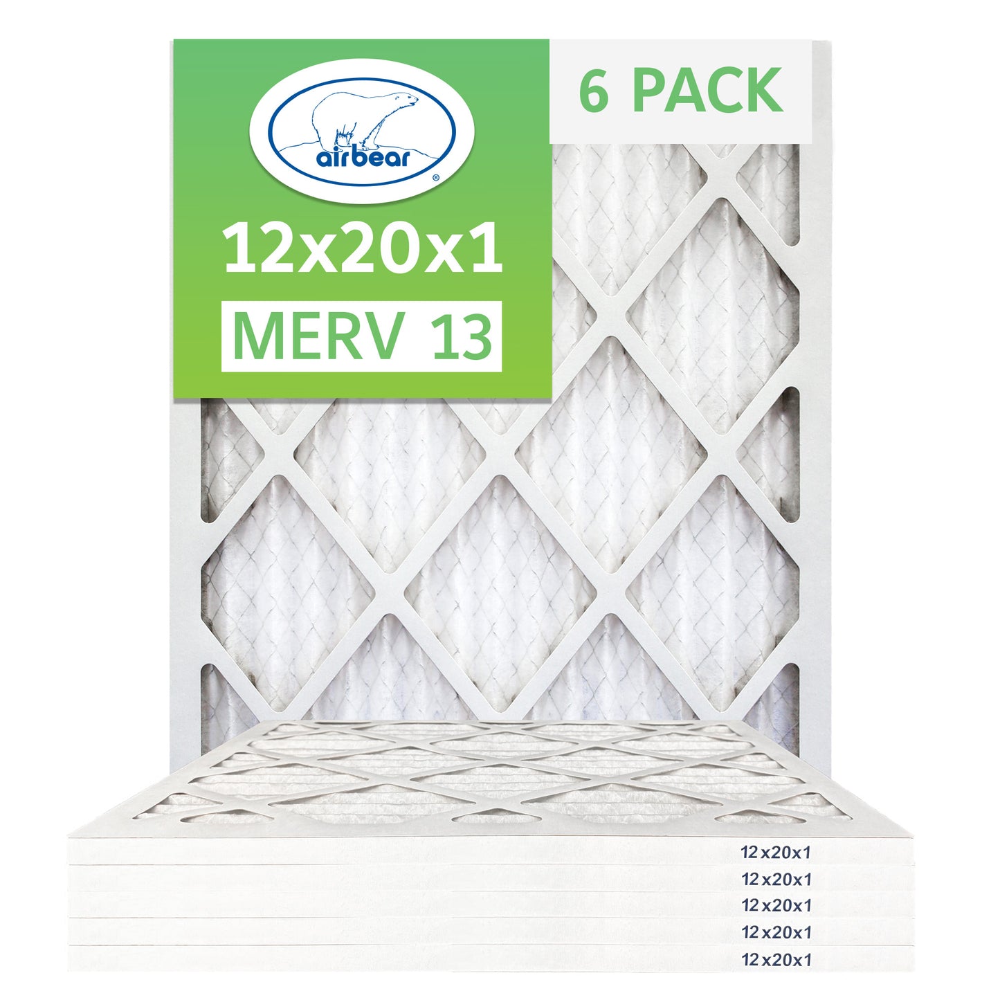 Air Bear 12x20x1 Pleated Air Filter