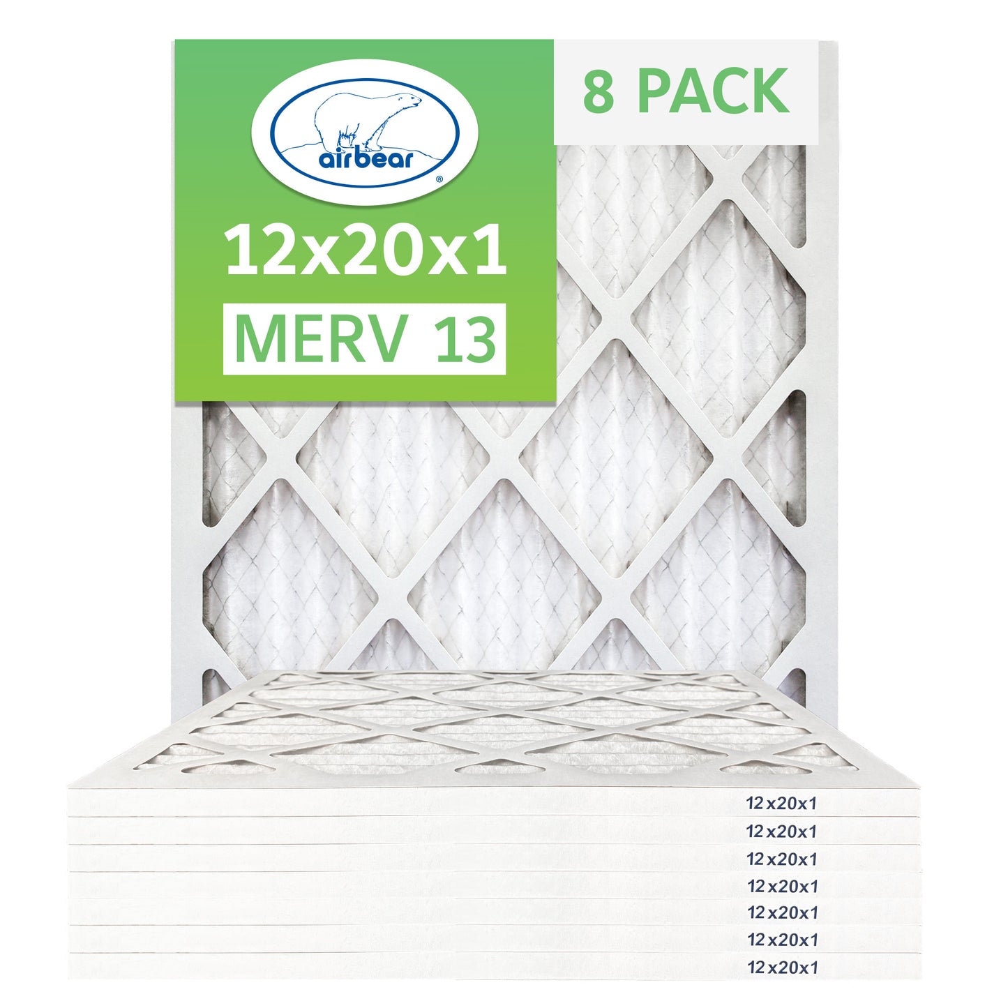 Air Bear 12x20x1 Pleated Air Filter