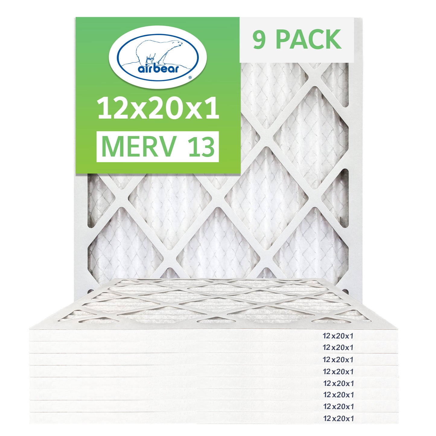 Air Bear 12x20x1 Pleated Air Filter