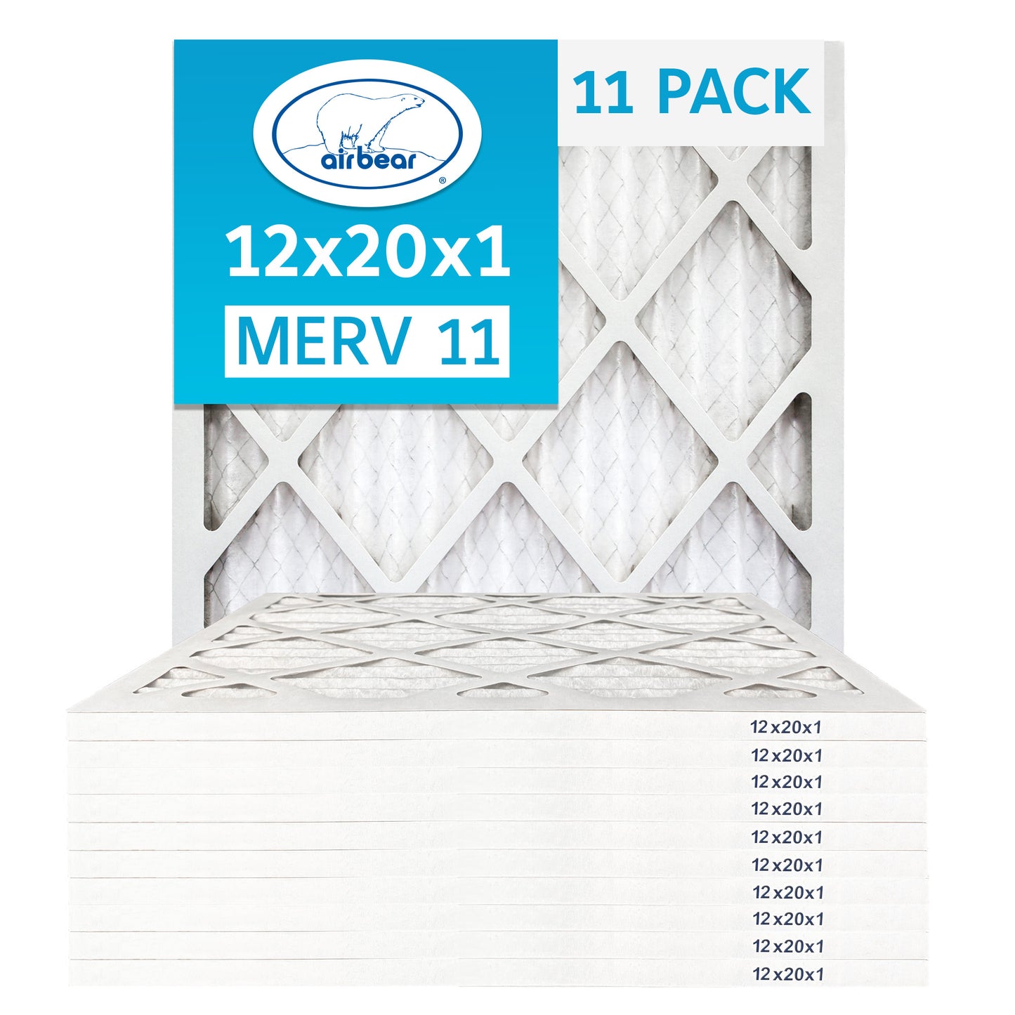 Air Bear 12x20x1 Pleated Air Filter