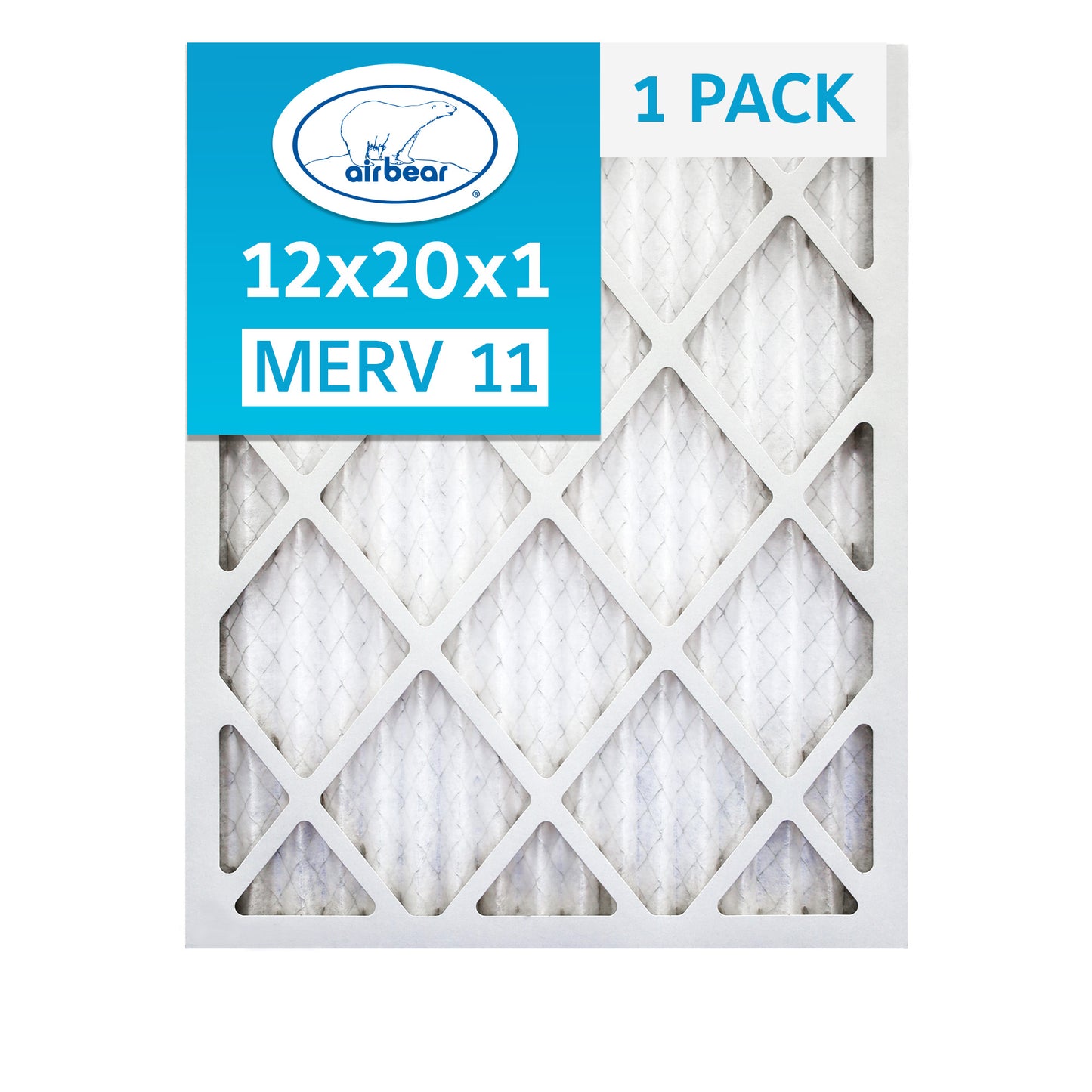 Air Bear 12x20x1 Pleated Air Filter