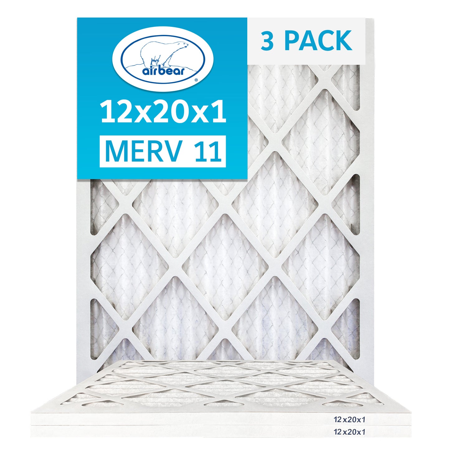 Air Bear 12x20x1 Pleated Air Filter