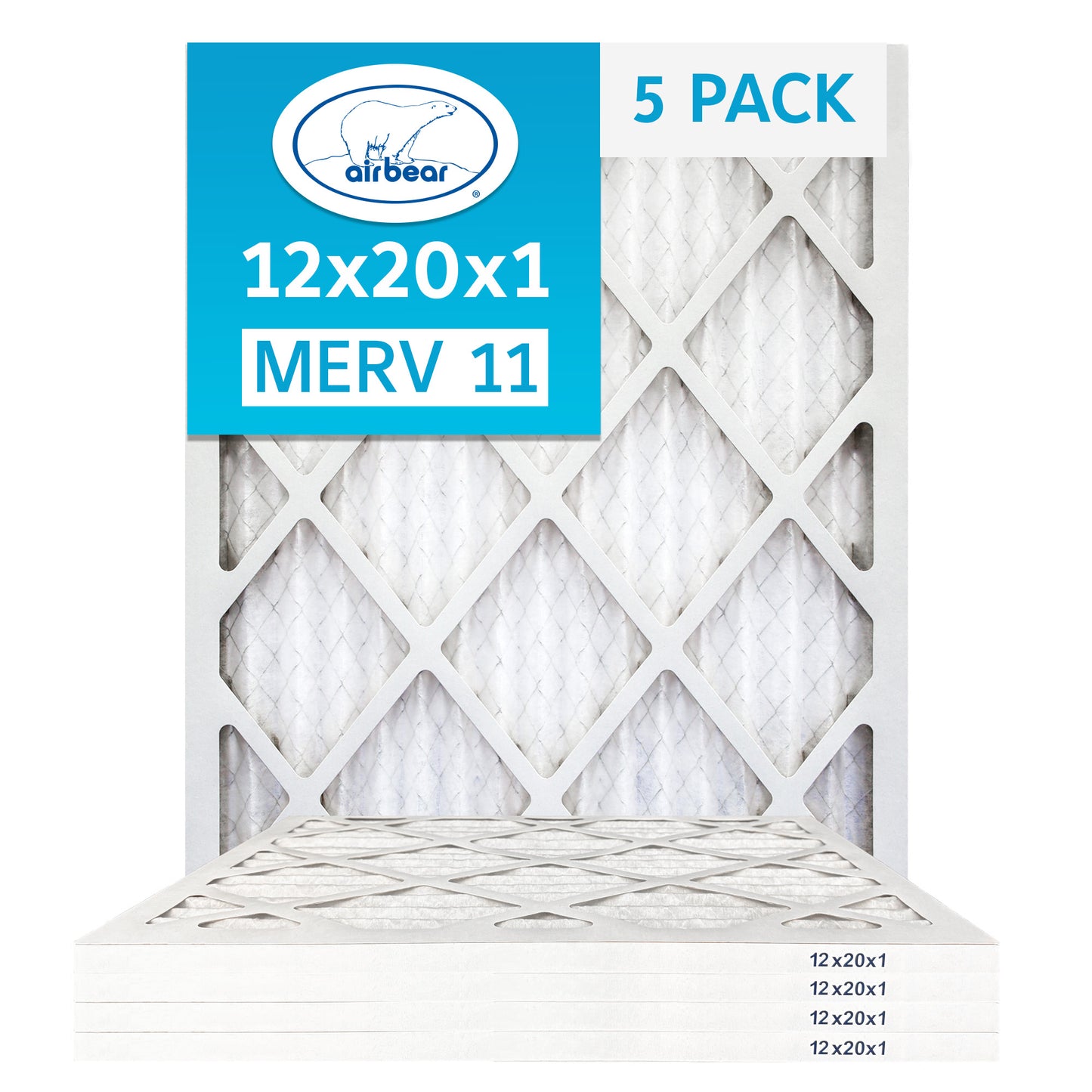 Air Bear 12x20x1 Pleated Air Filter