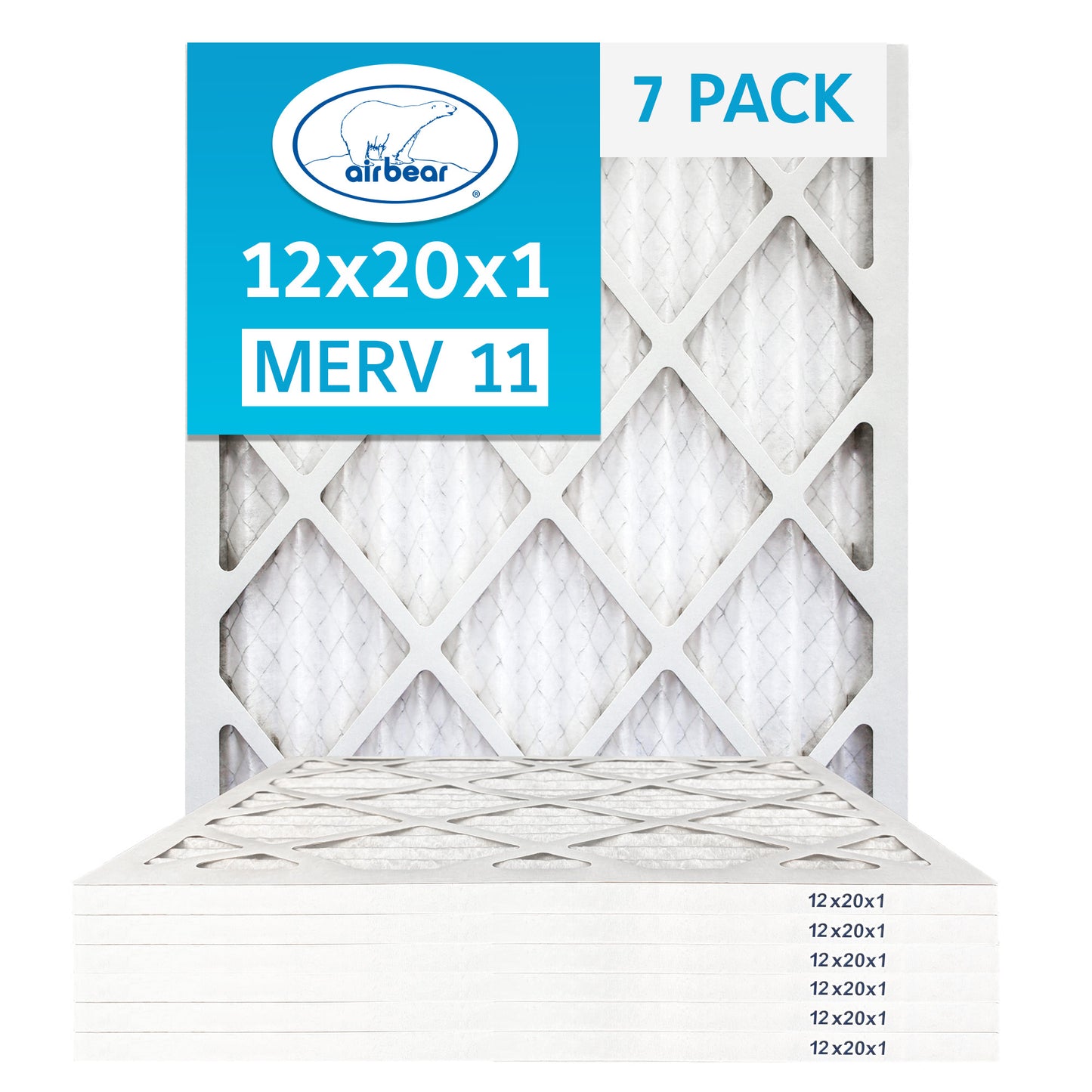 Air Bear 12x20x1 Pleated Air Filter