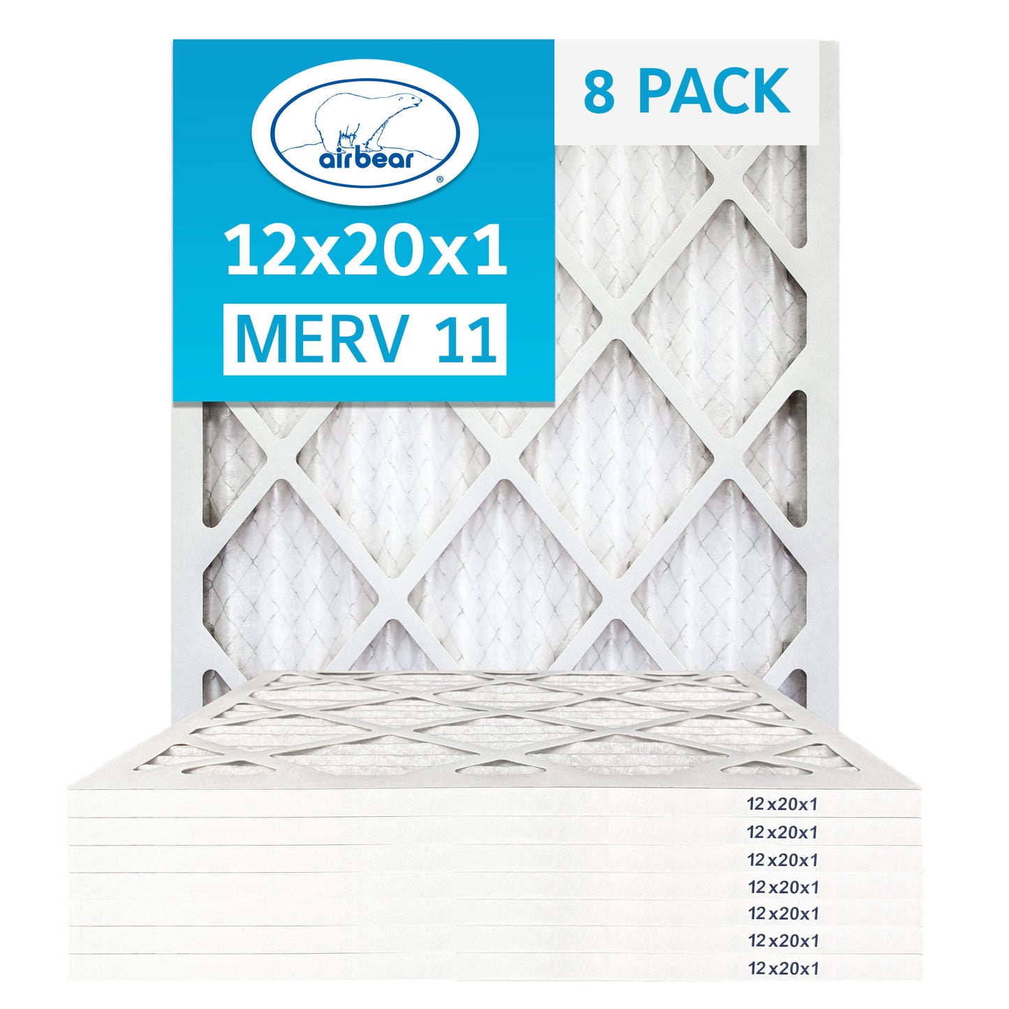 Air Bear 12x20x1 Pleated Air Filter