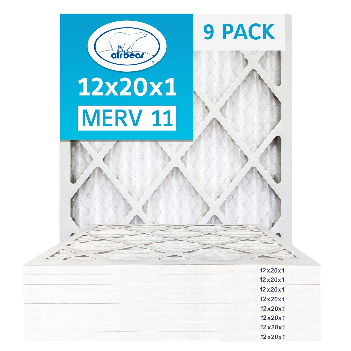 Air Bear 12x20x1 Pleated Air Filter