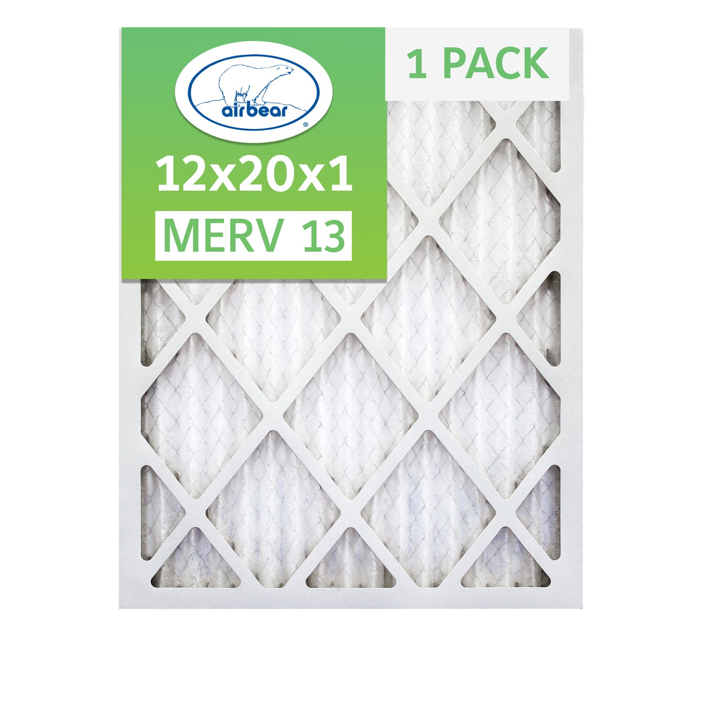Air Bear 12x20x1 Pleated Air Filter