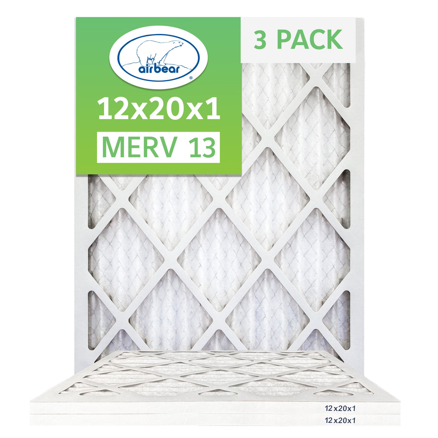 Air Bear 12x20x1 Pleated Air Filter