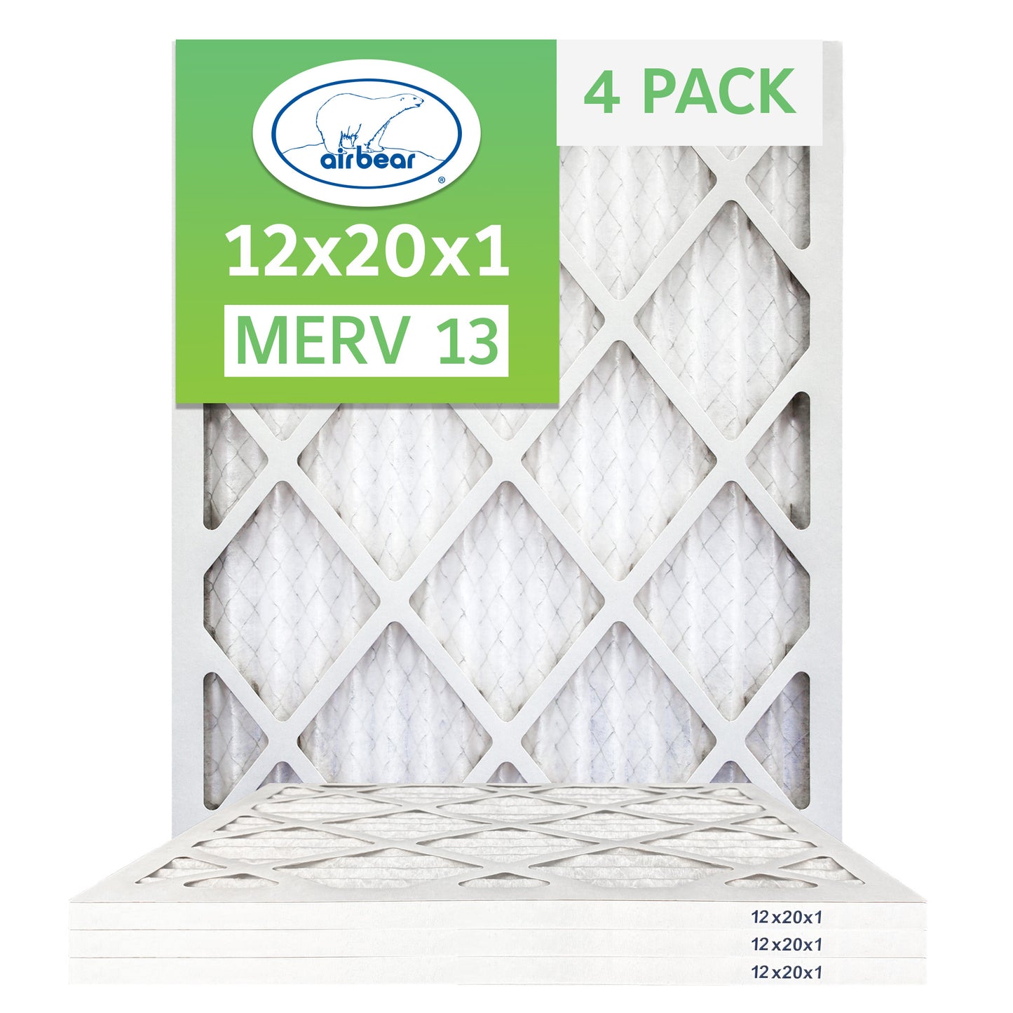 Air Bear 12x20x1 Pleated Air Filter