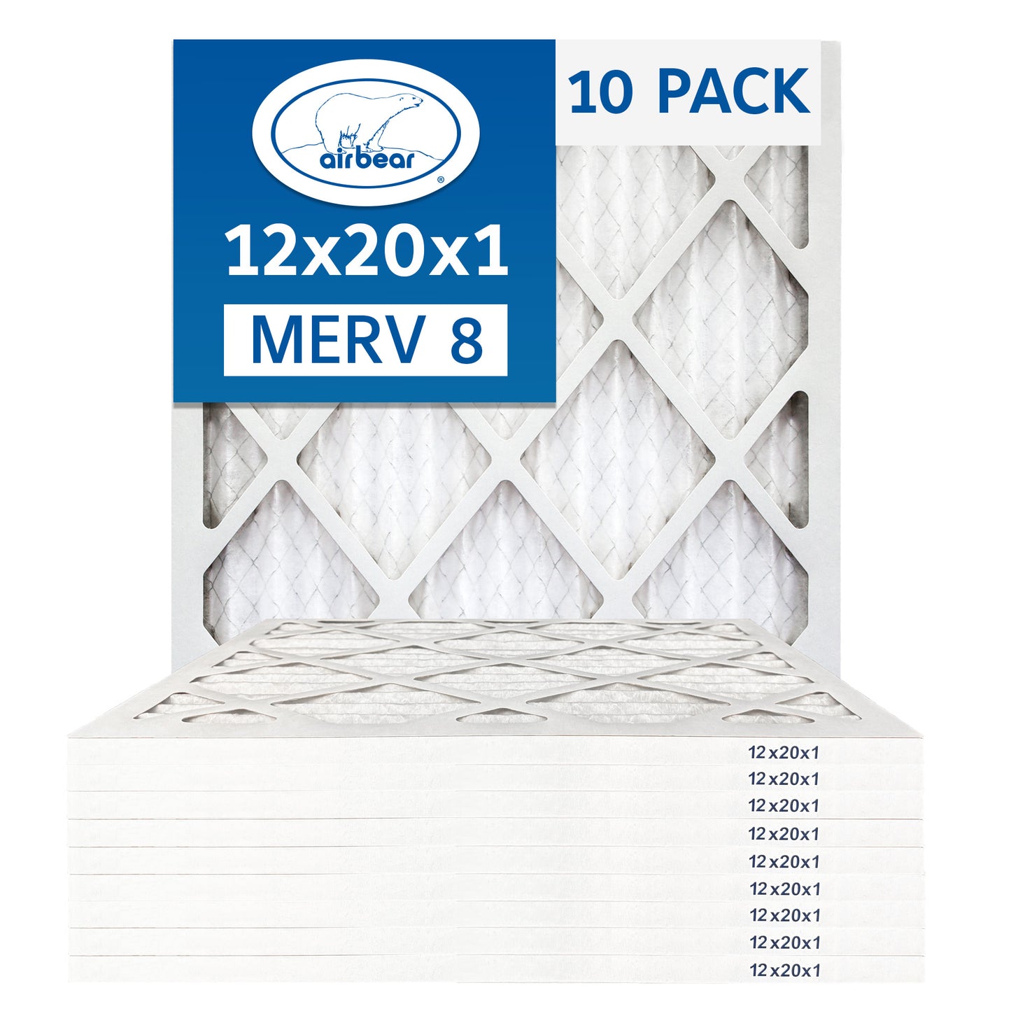 Air Bear 12x20x1 Pleated Air Filter