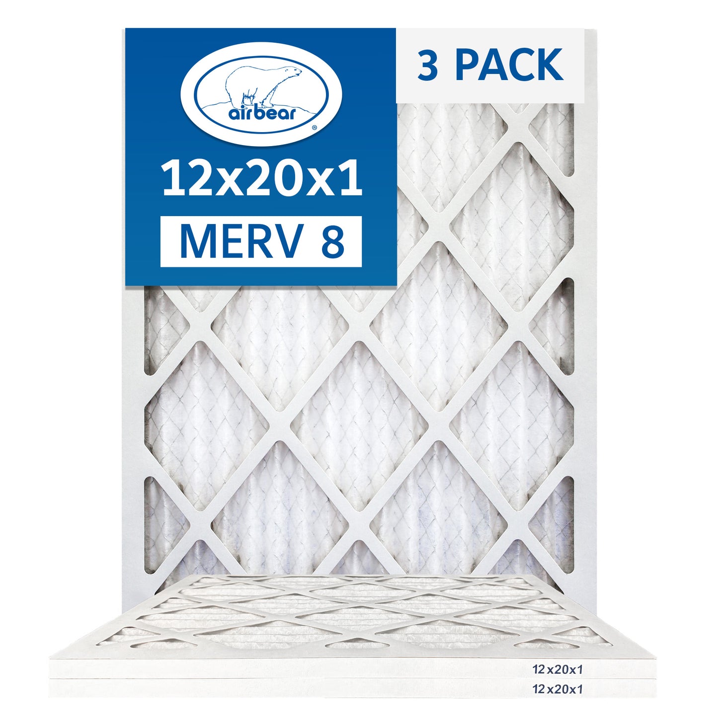 Air Bear 12x20x1 Pleated Air Filter