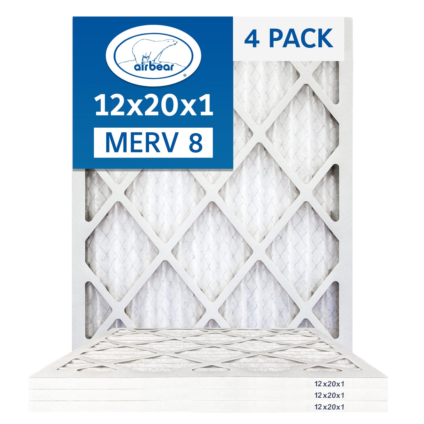 Air Bear 12x20x1 Pleated Air Filter