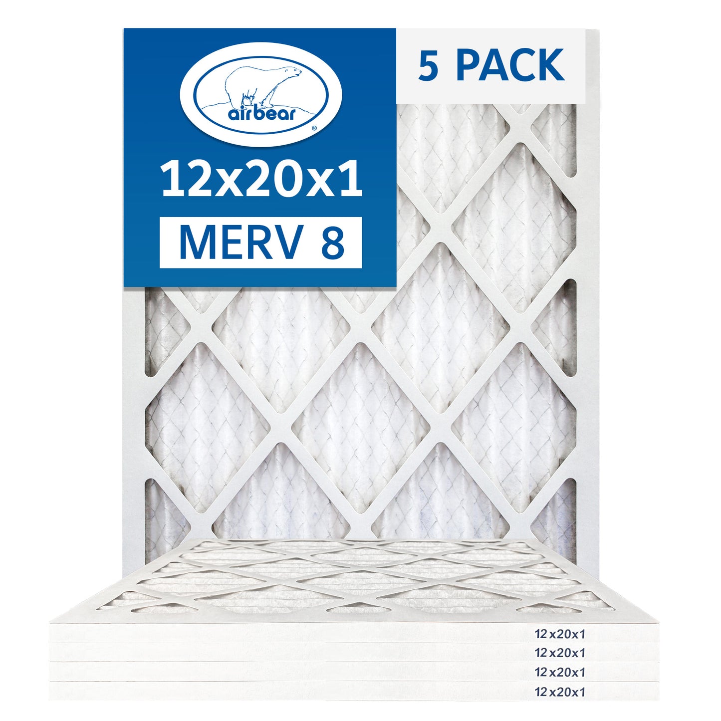 Air Bear 12x20x1 Pleated Air Filter