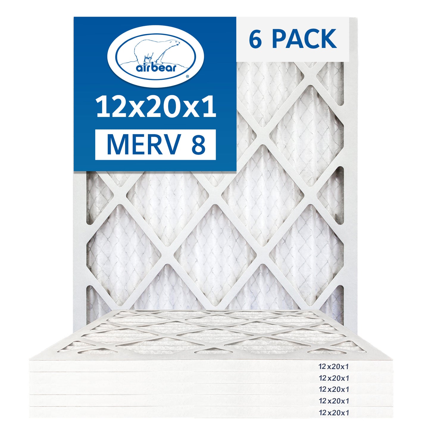 Air Bear 12x20x1 Pleated Air Filter