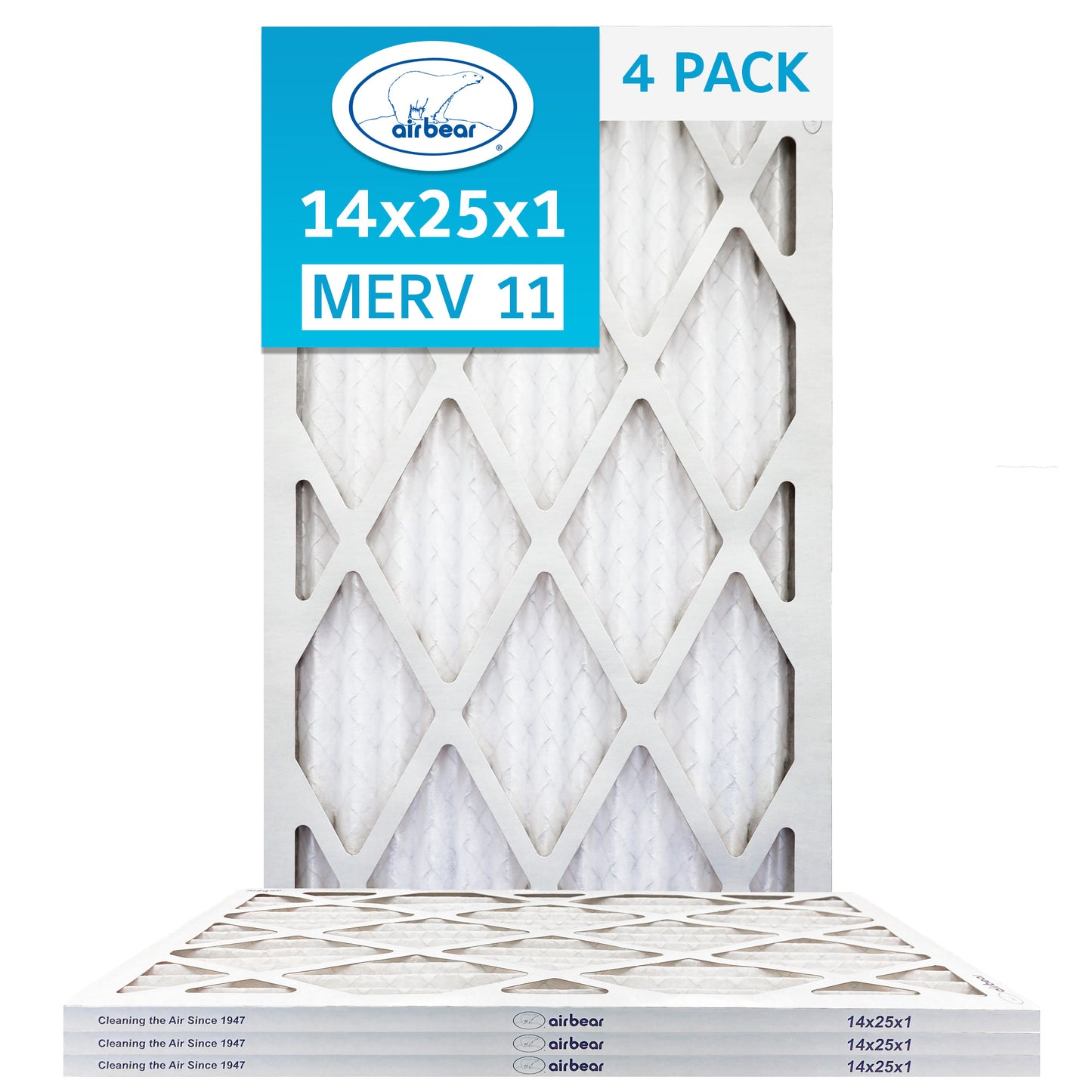 14x25x1 Air Bear Pleated Air Filter