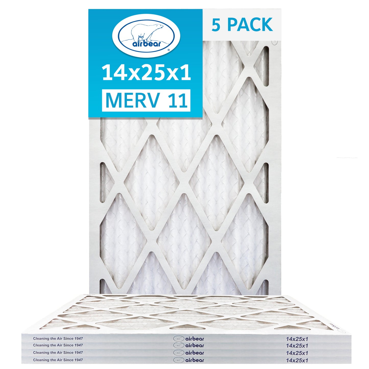 14x25x1 Air Bear Pleated Air Filter