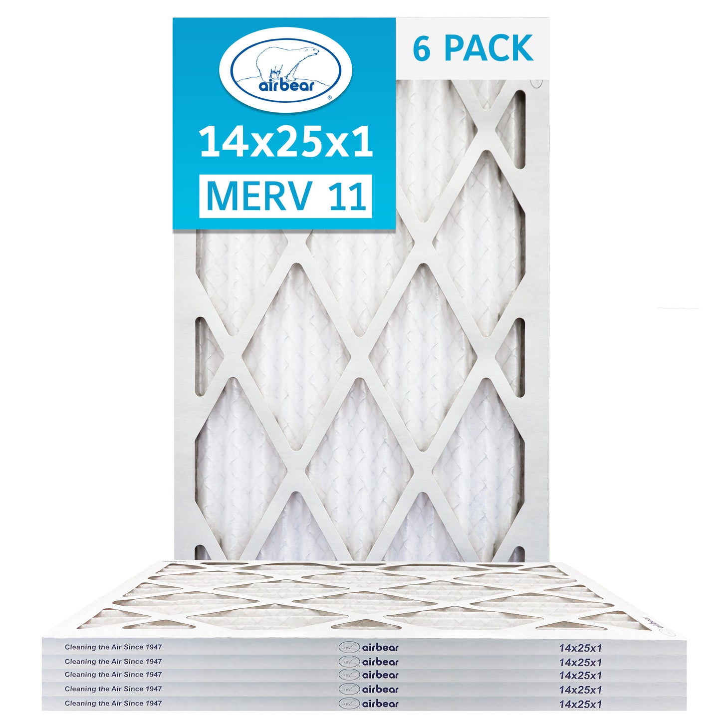 14x25x1 Air Bear Pleated Air Filter