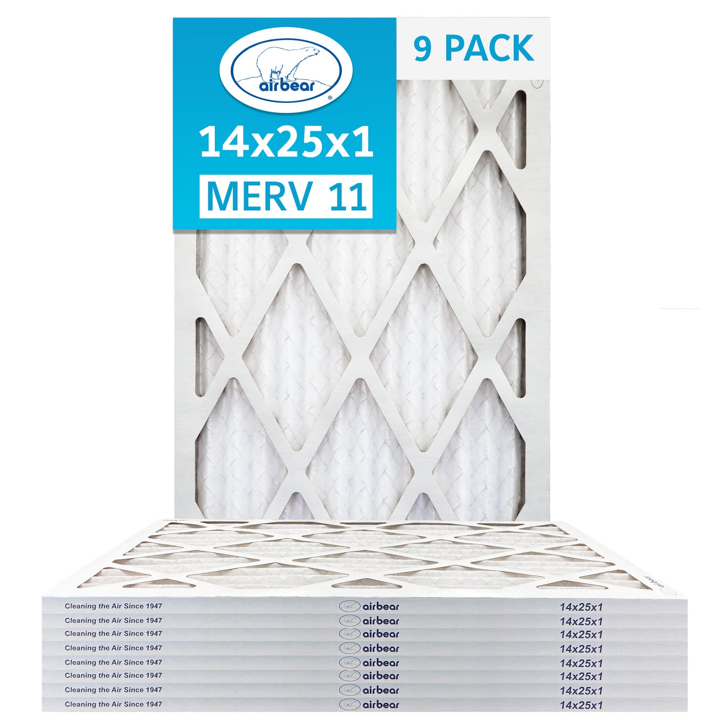 14x25x1 Air Bear Pleated Air Filter