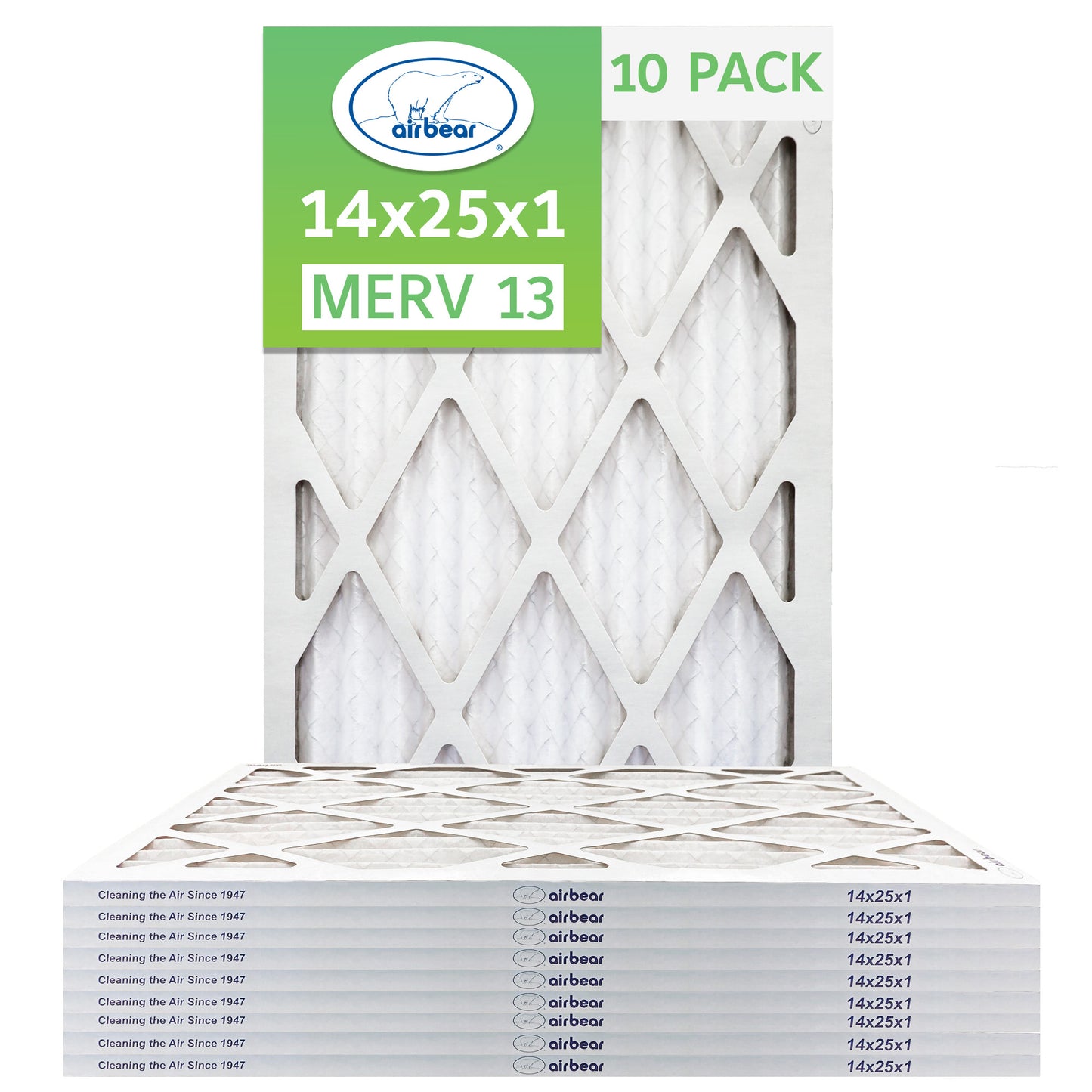 14x25x1 Air Bear Pleated Air Filter