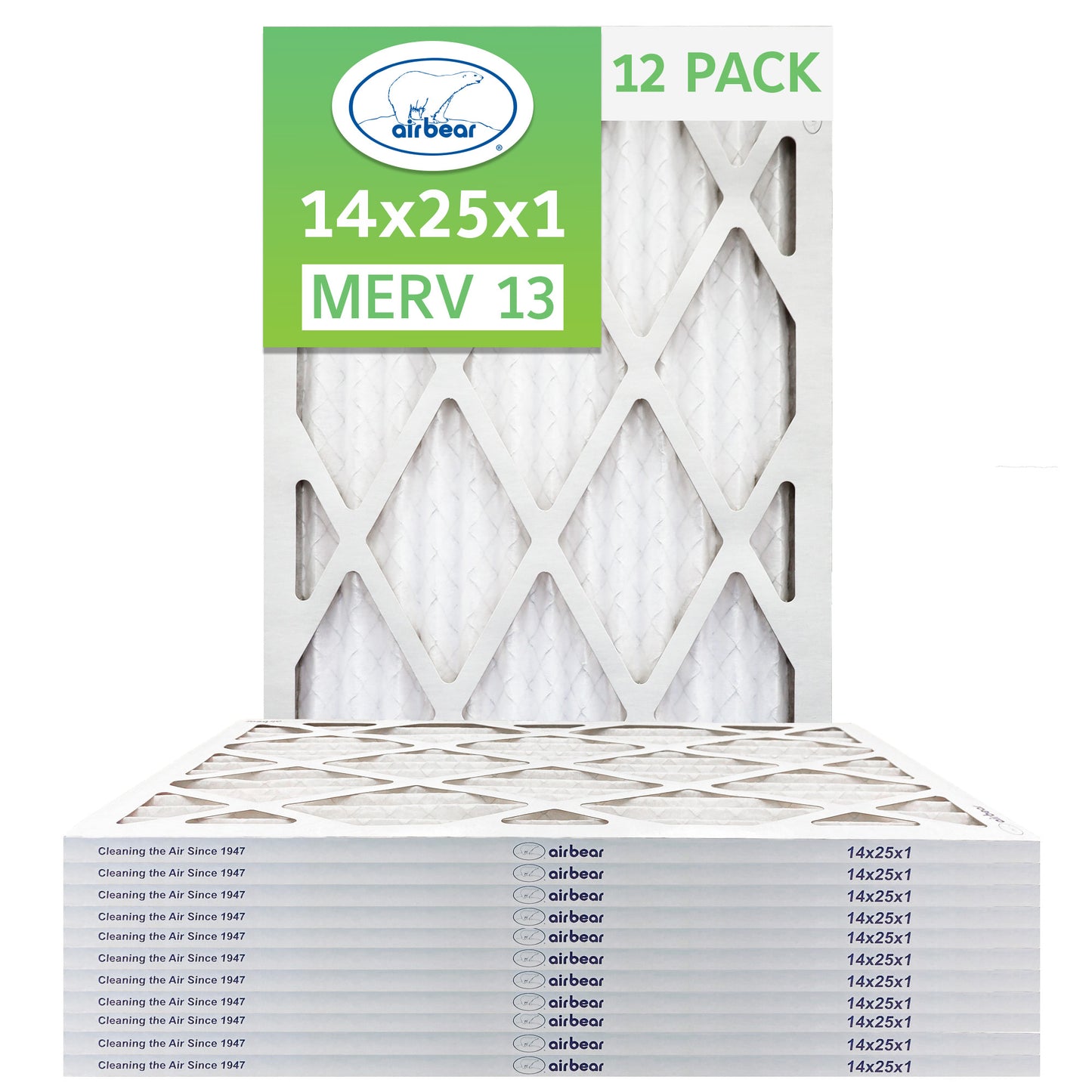 14x25x1 Air Bear Pleated Air Filter