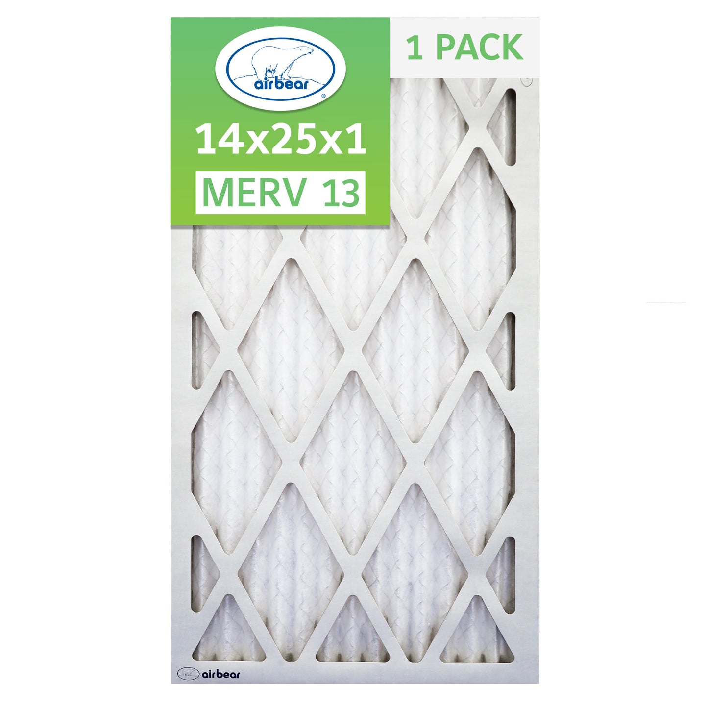 14x25x1 Air Bear Pleated Air Filter