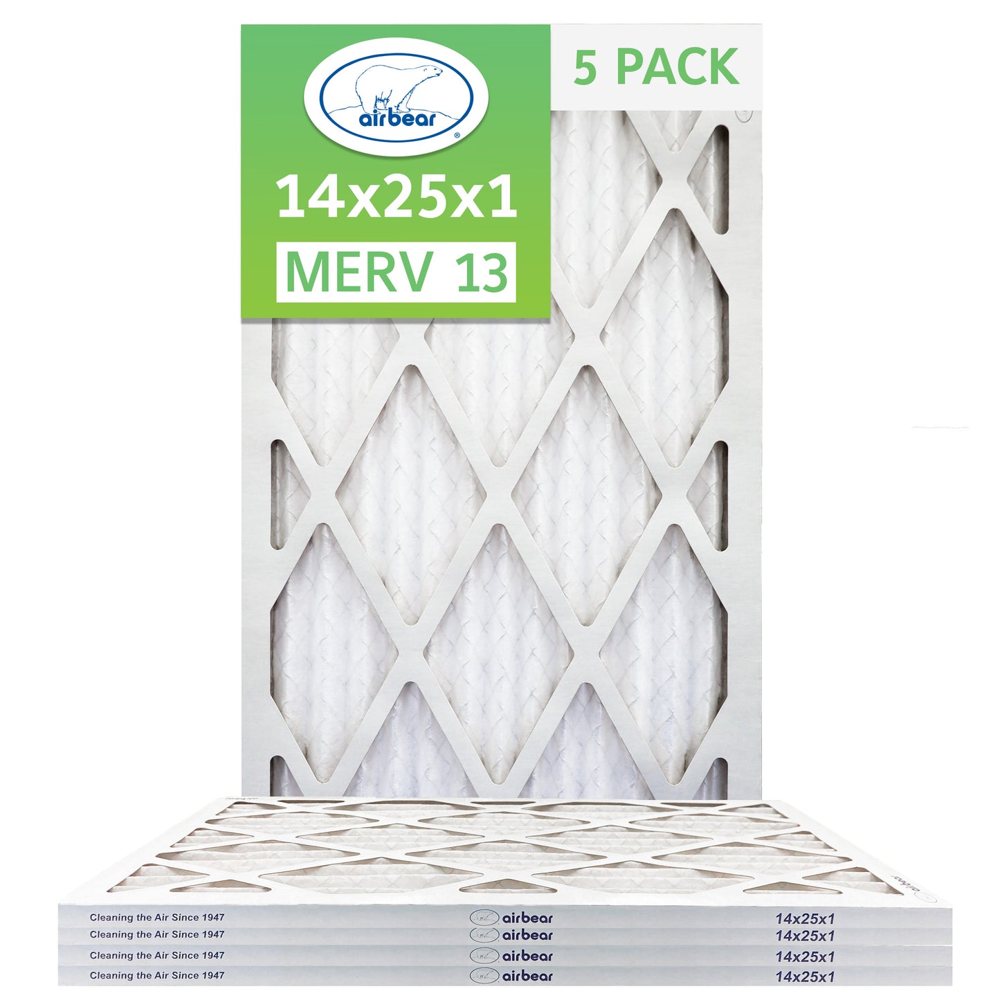 14x25x1 Air Bear Pleated Air Filter