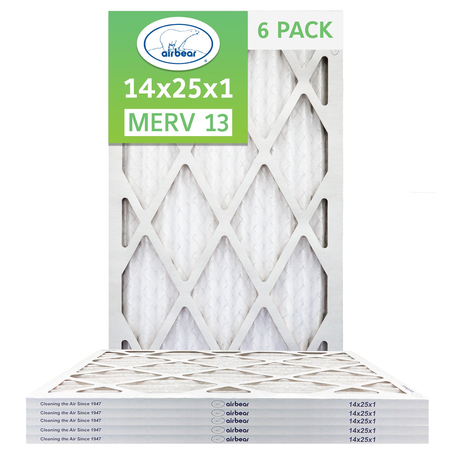 14x25x1 Air Bear Pleated Air Filter