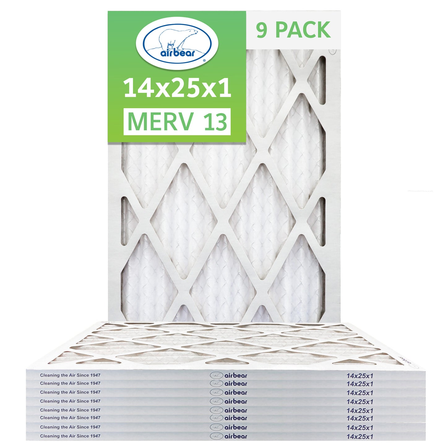 14x25x1 Air Bear Pleated Air Filter