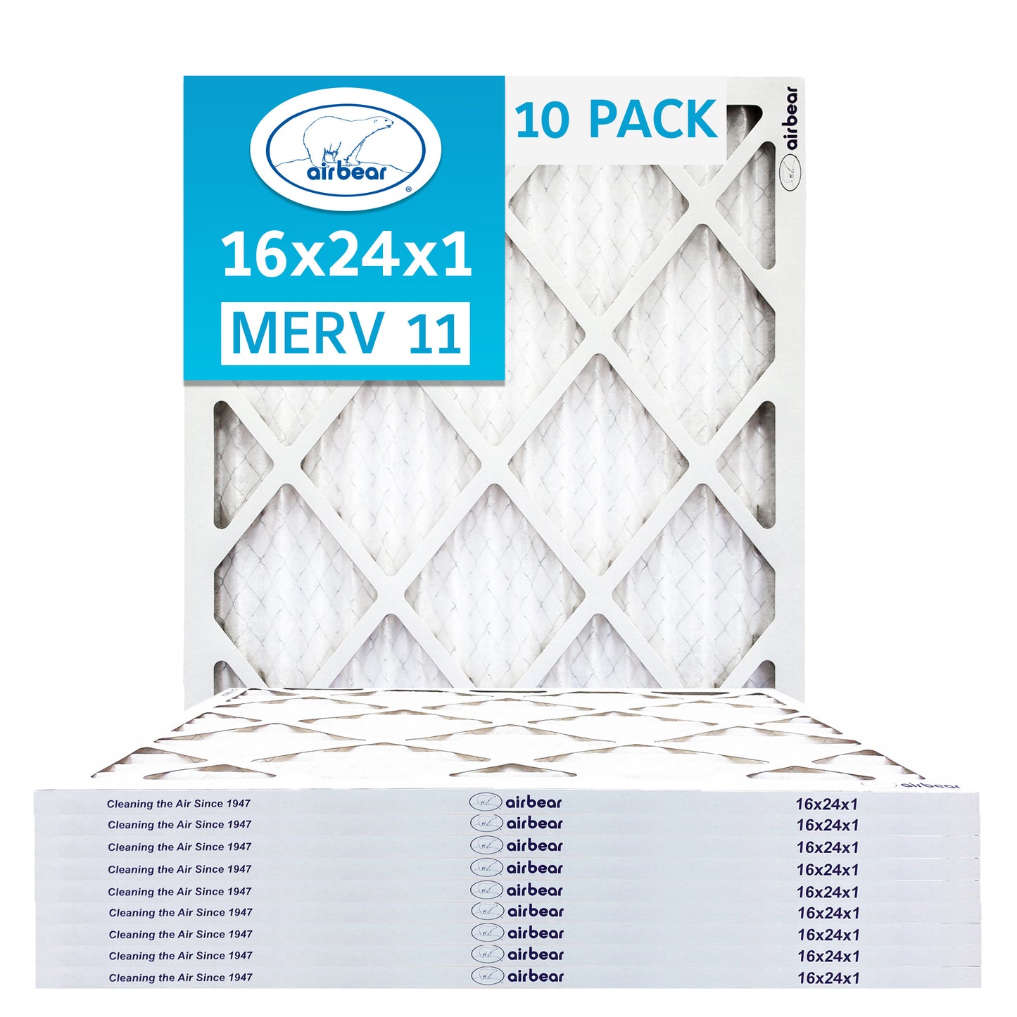 Air Bear 16x24x1 Pleated Air Filters