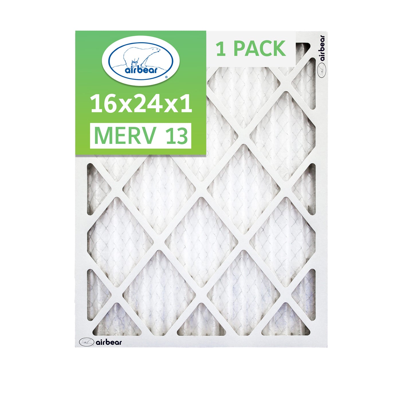 Air Bear 16x24x1 Pleated Air Filters