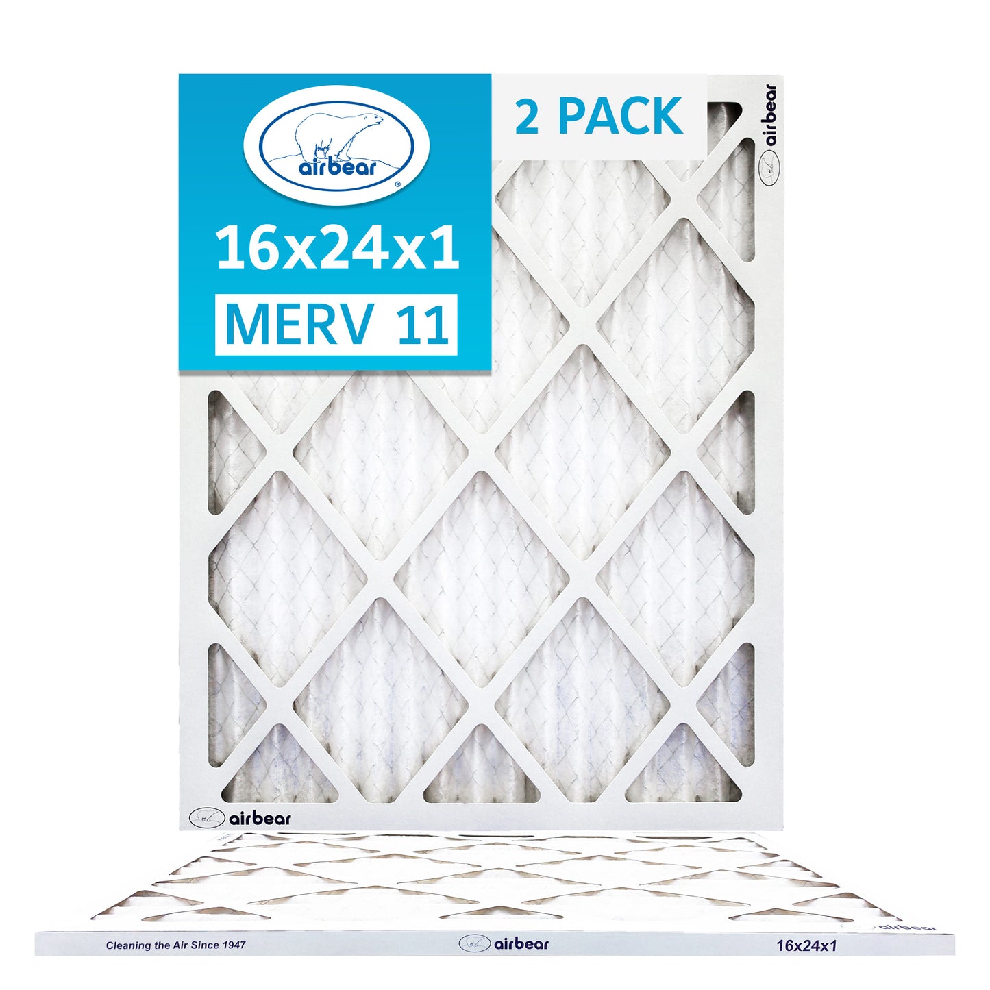 Air Bear 16x24x1 Pleated Air Filters