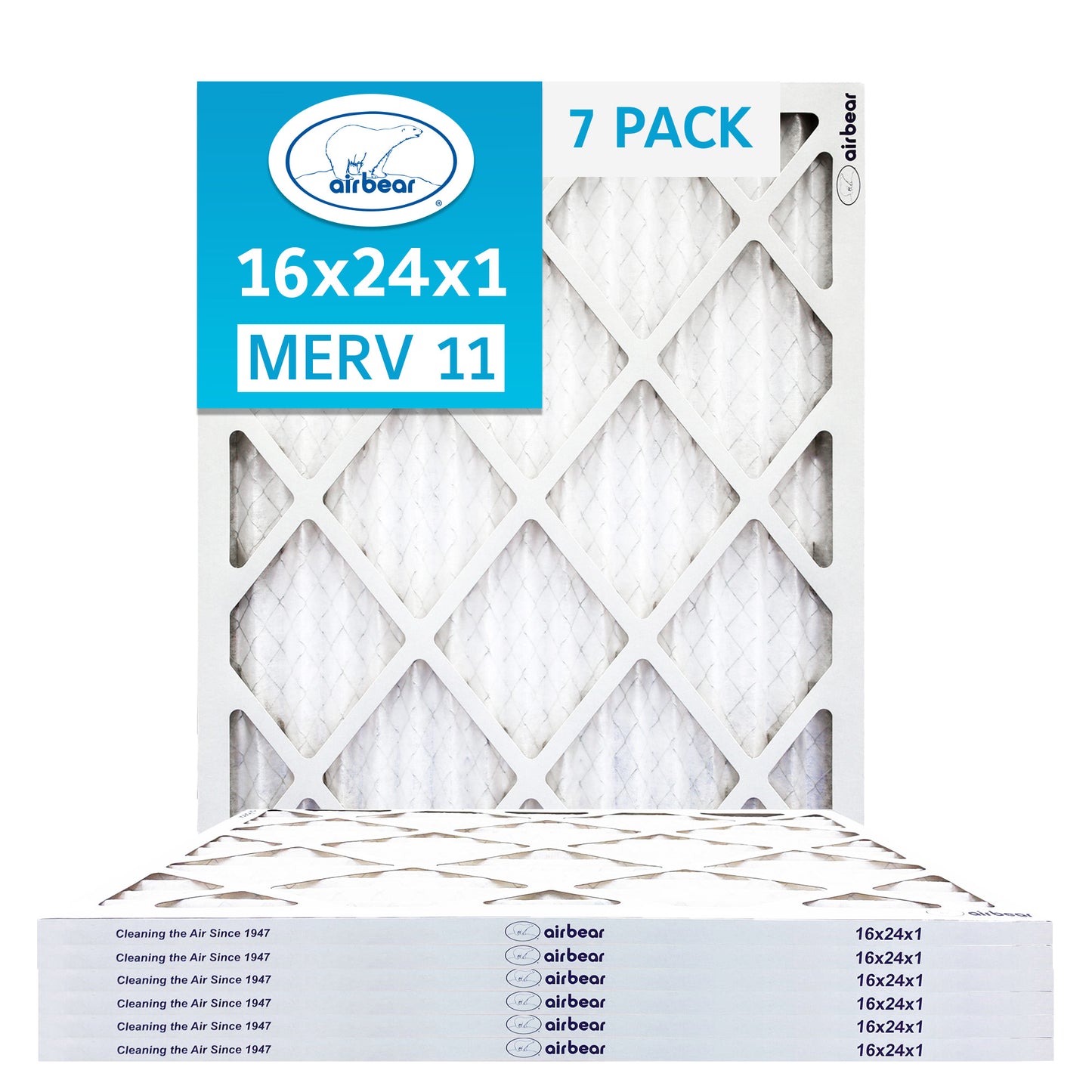 Air Bear 16x24x1 Pleated Air Filters
