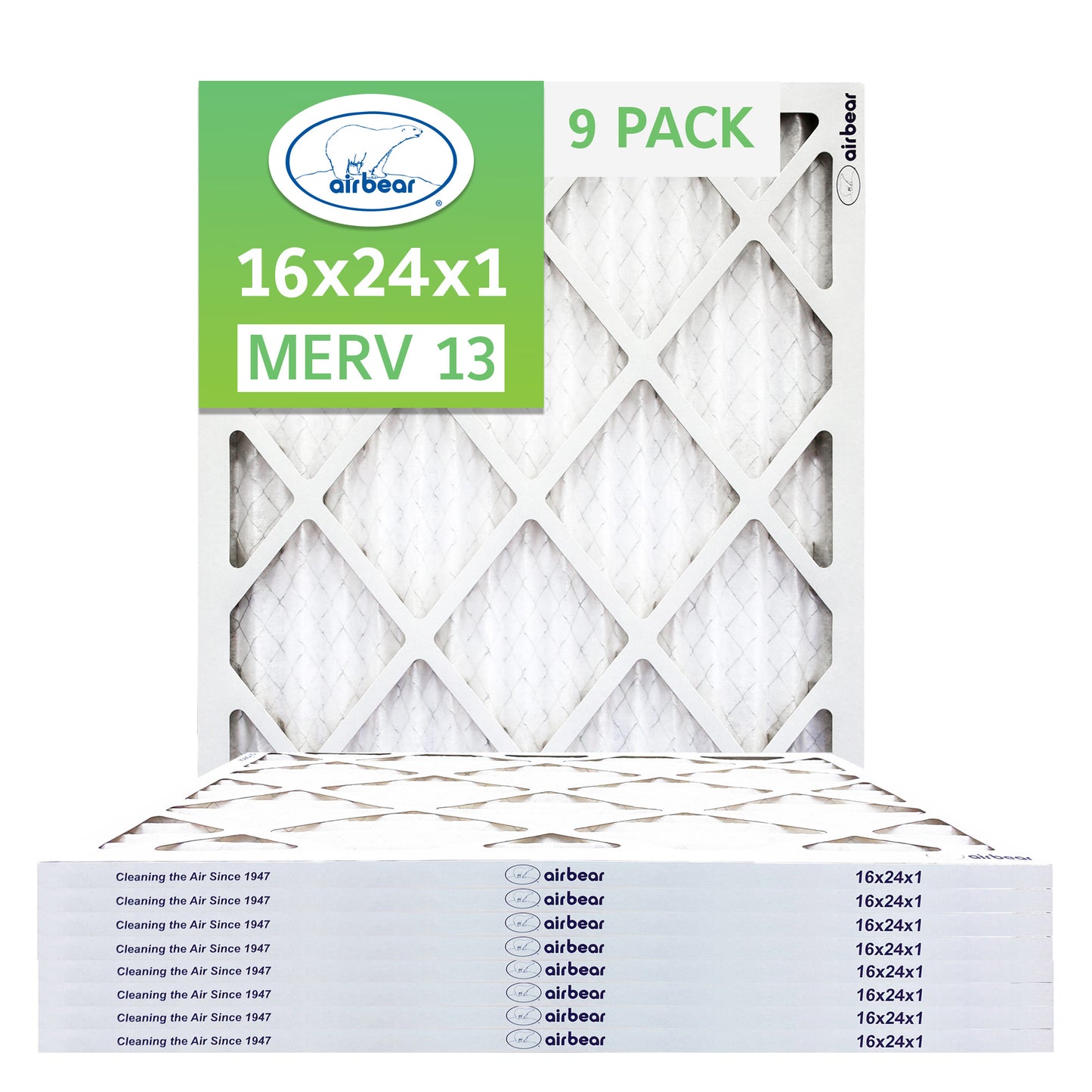 Air Bear 16x24x1 Pleated Air Filters