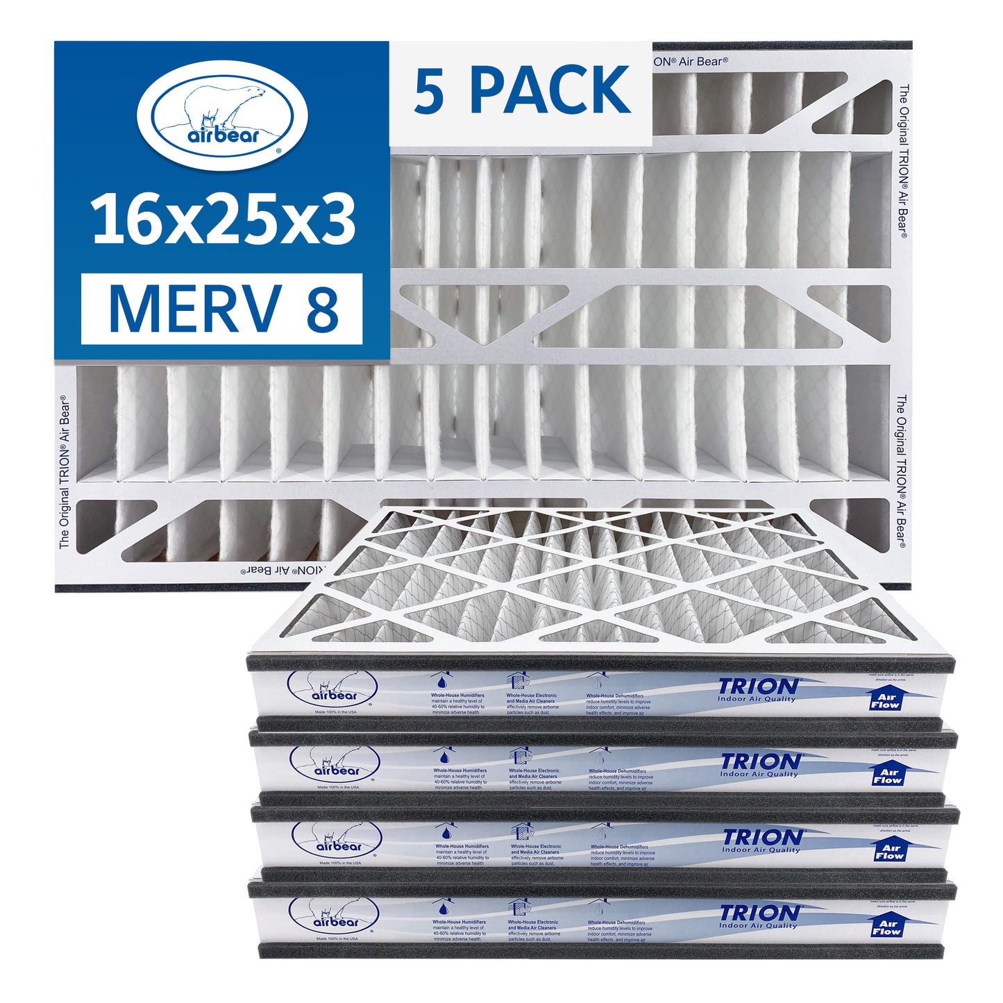 16x25x3 TRION Air Bear Cub Pleated Air Filter