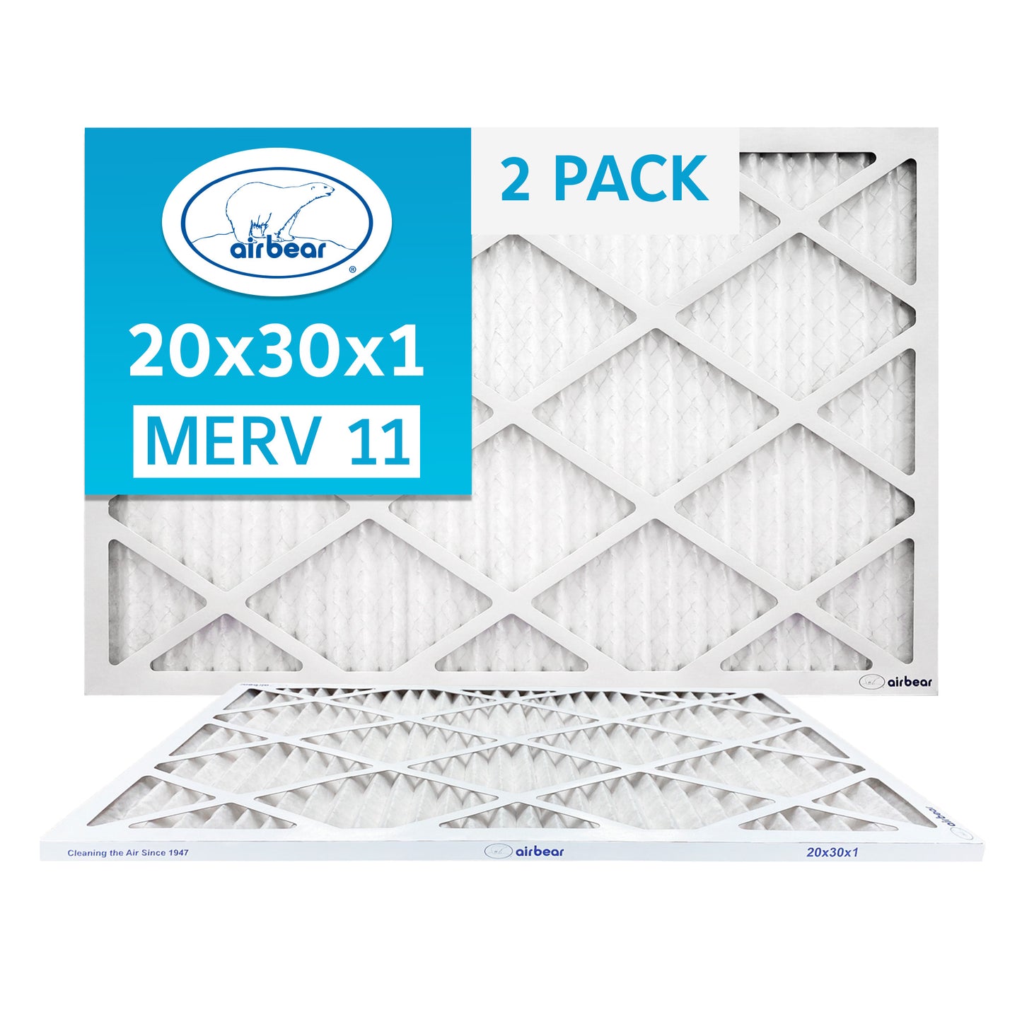 Air Bear 20x30x1 Pleated Air Filter