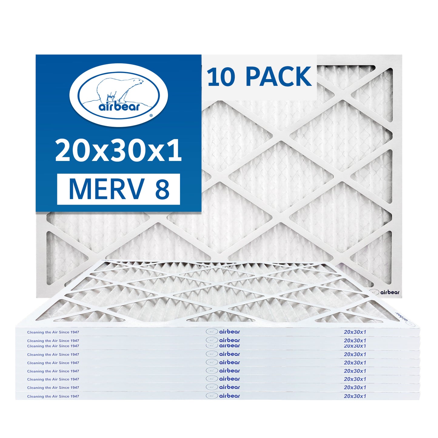 Air Bear 20x30x1 Pleated Air Filter
